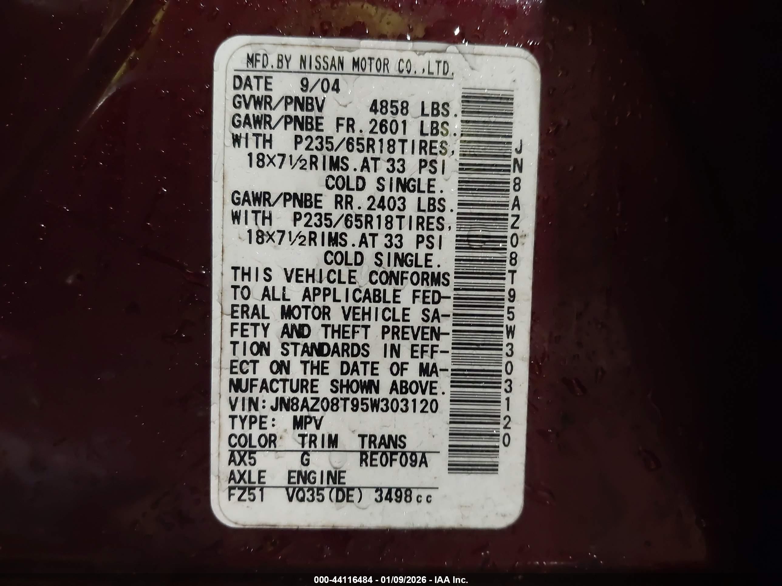 NISSAN MURANO image 9