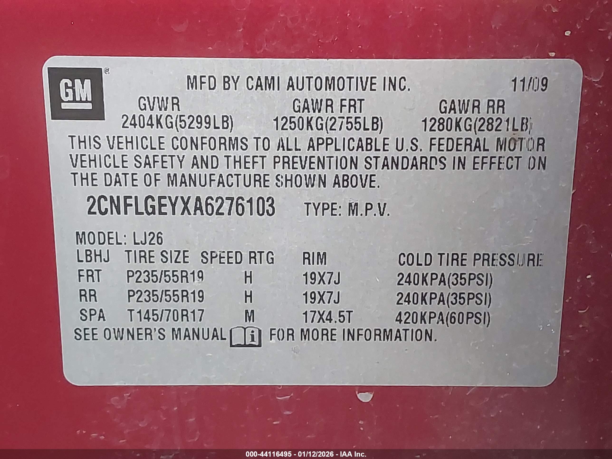CHEVROLET EQUINOX image 9