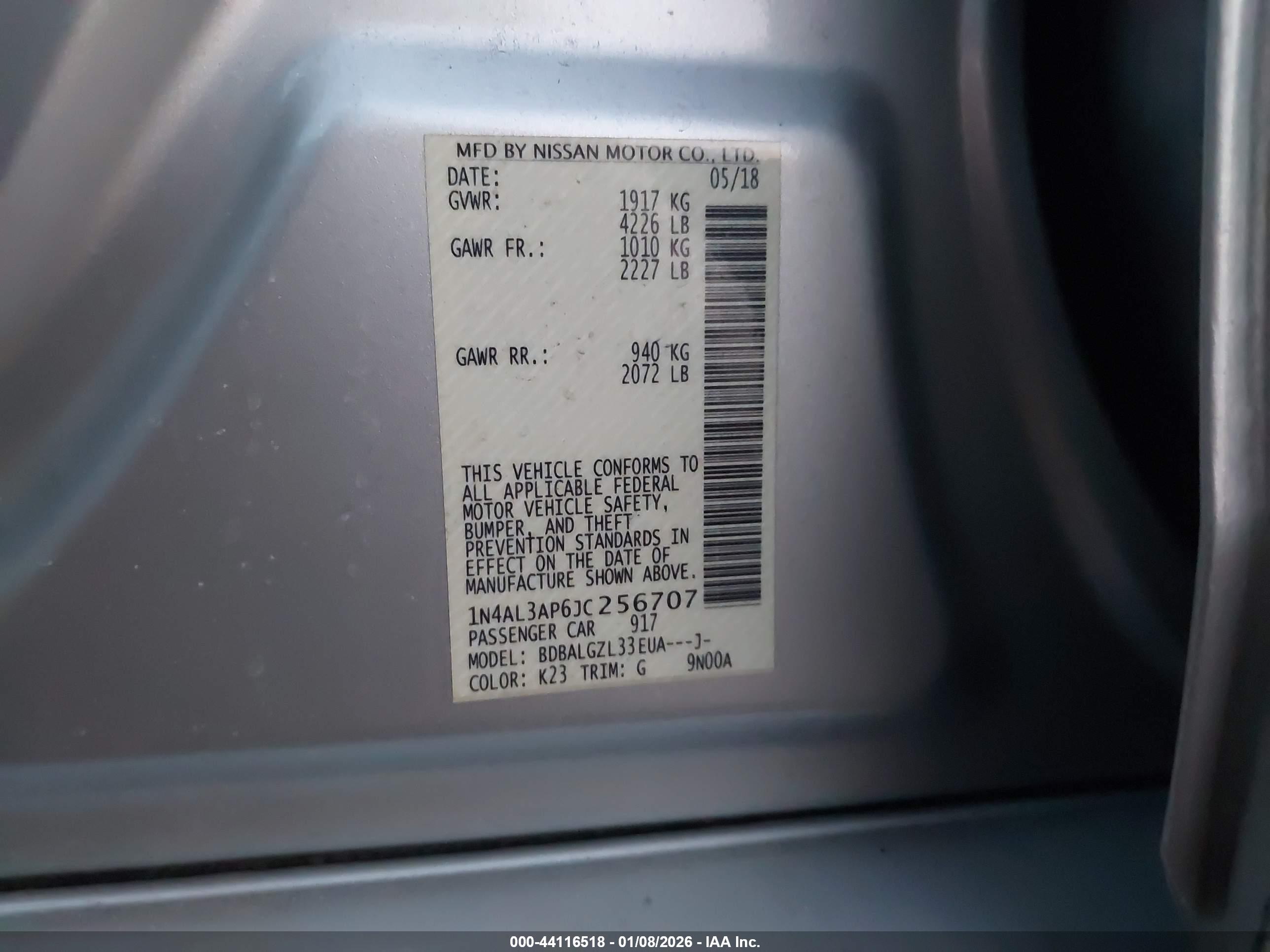NISSAN ALTIMA image 9