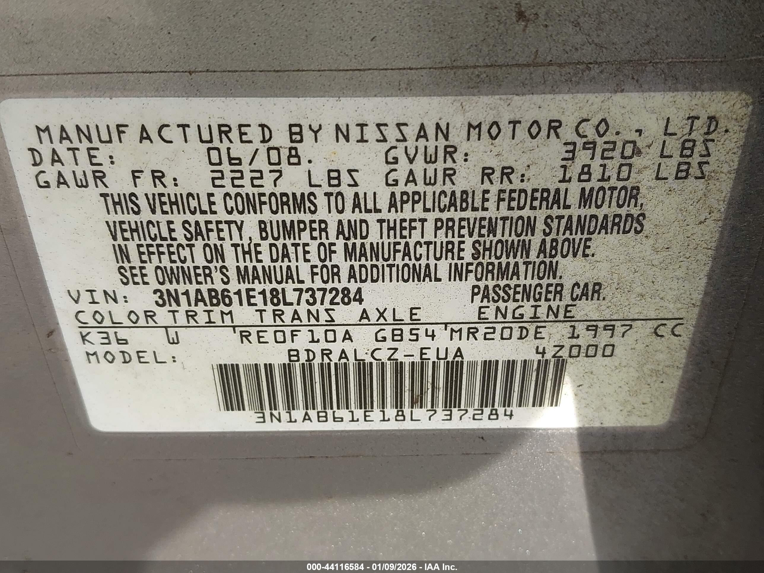NISSAN SENTRA image 9