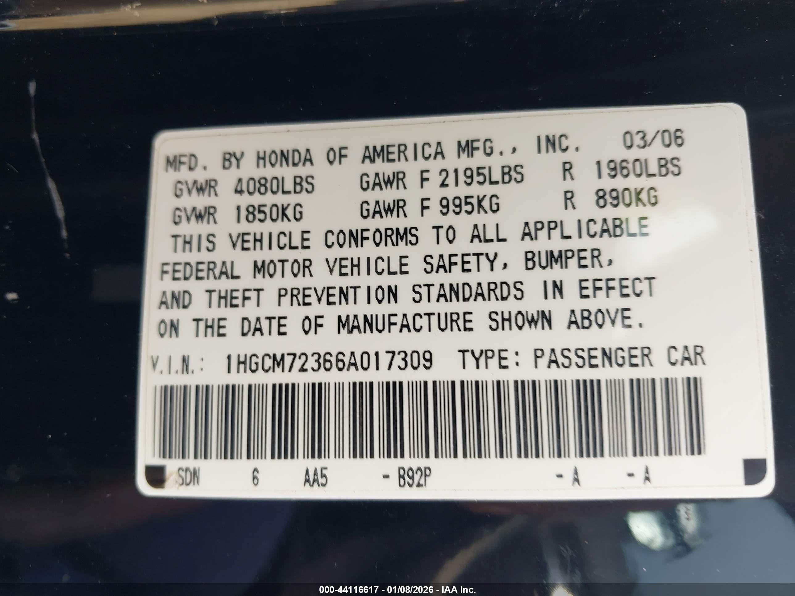 HONDA ACCORD image 9