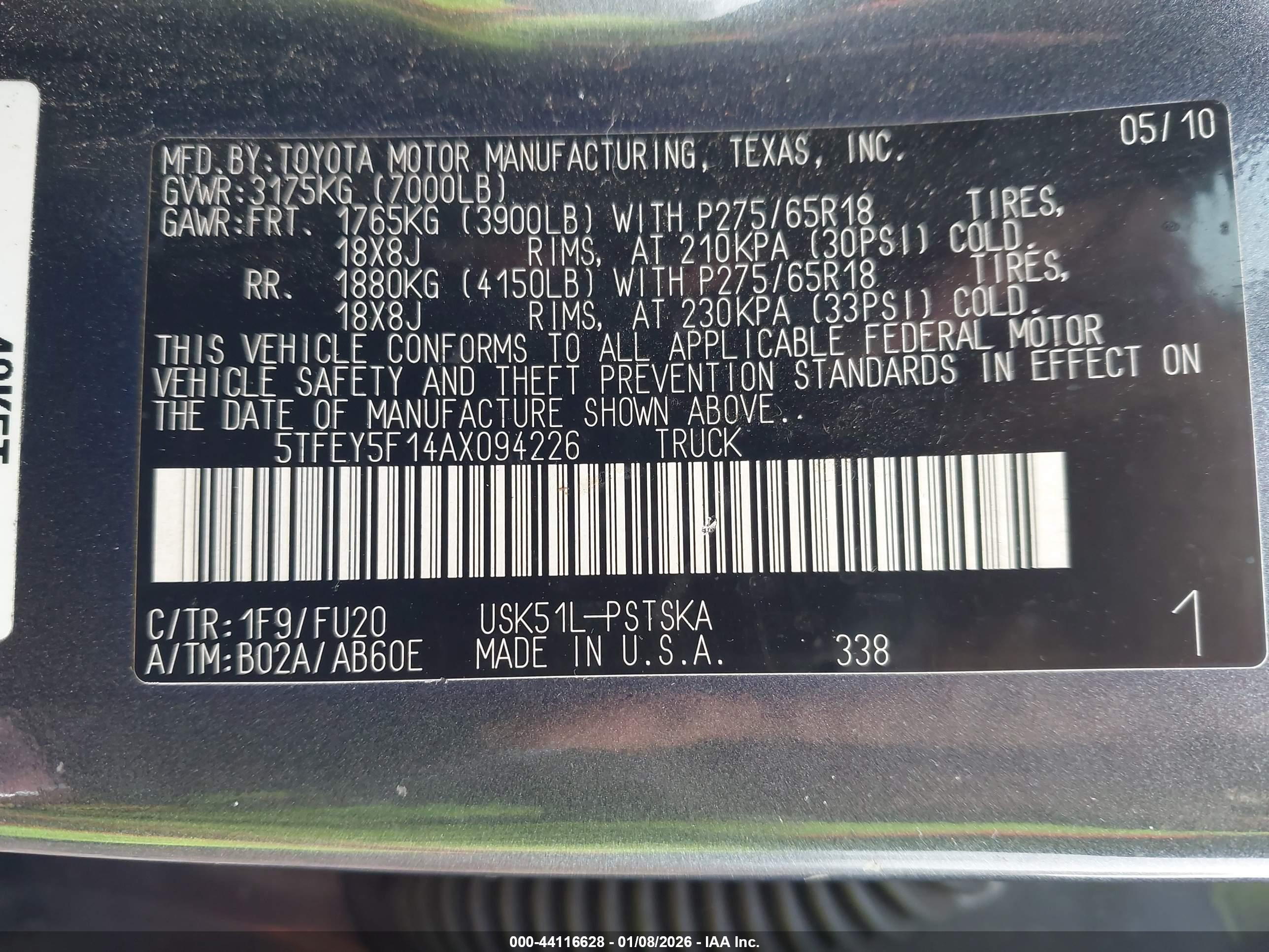 TOYOTA TUNDRA image 9