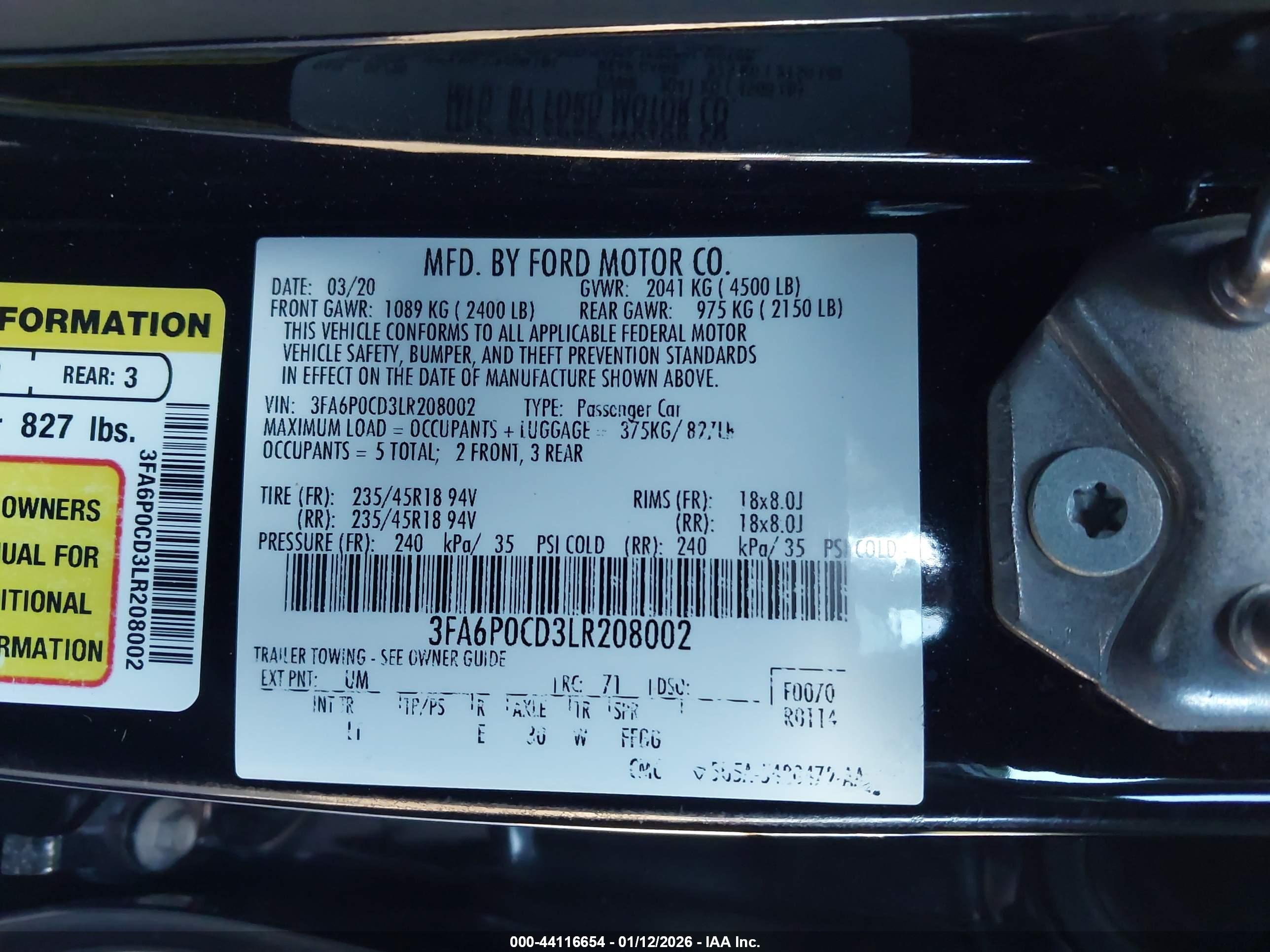 FORD FUSION image 9