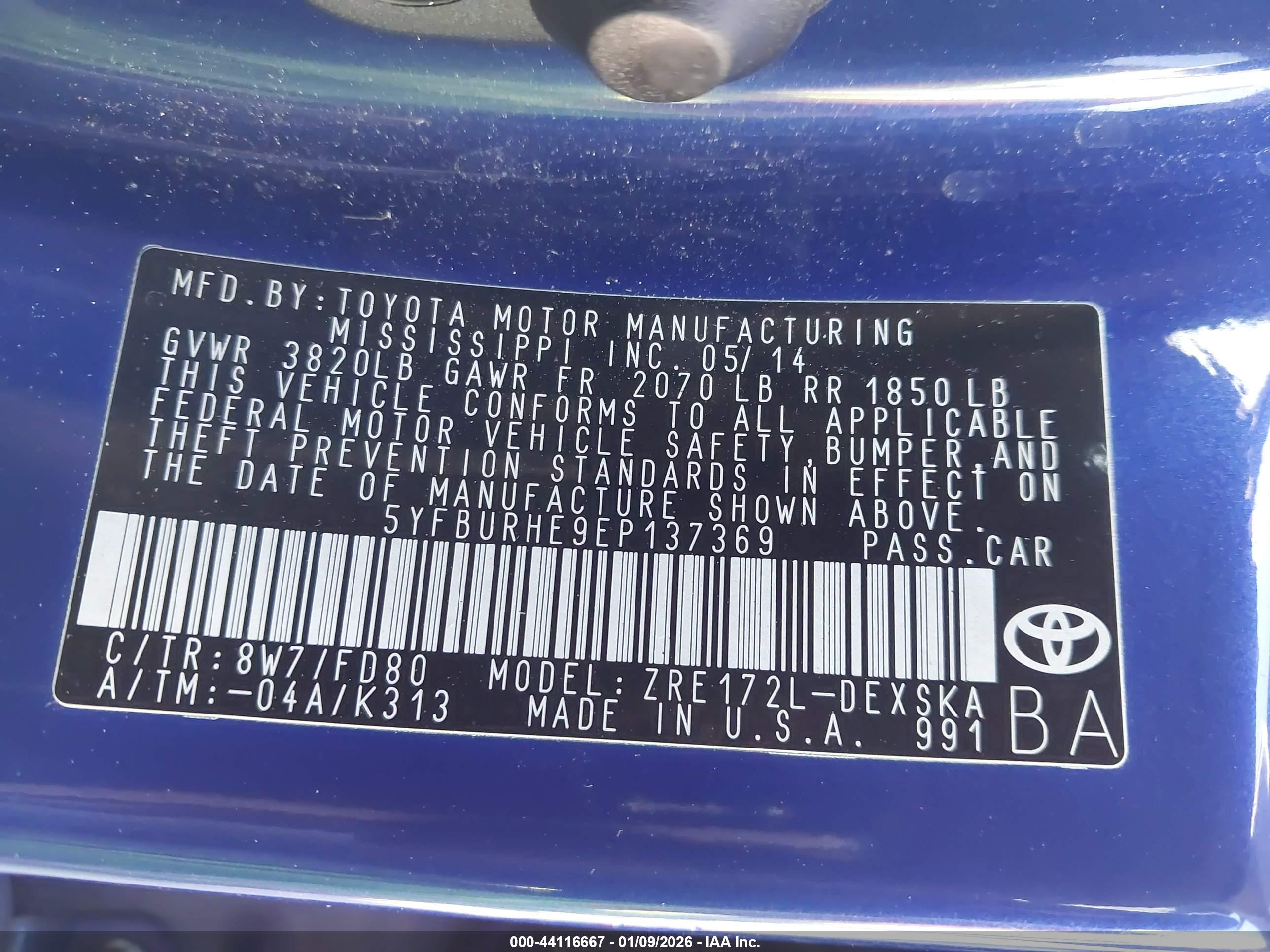 TOYOTA COROLLA image 9