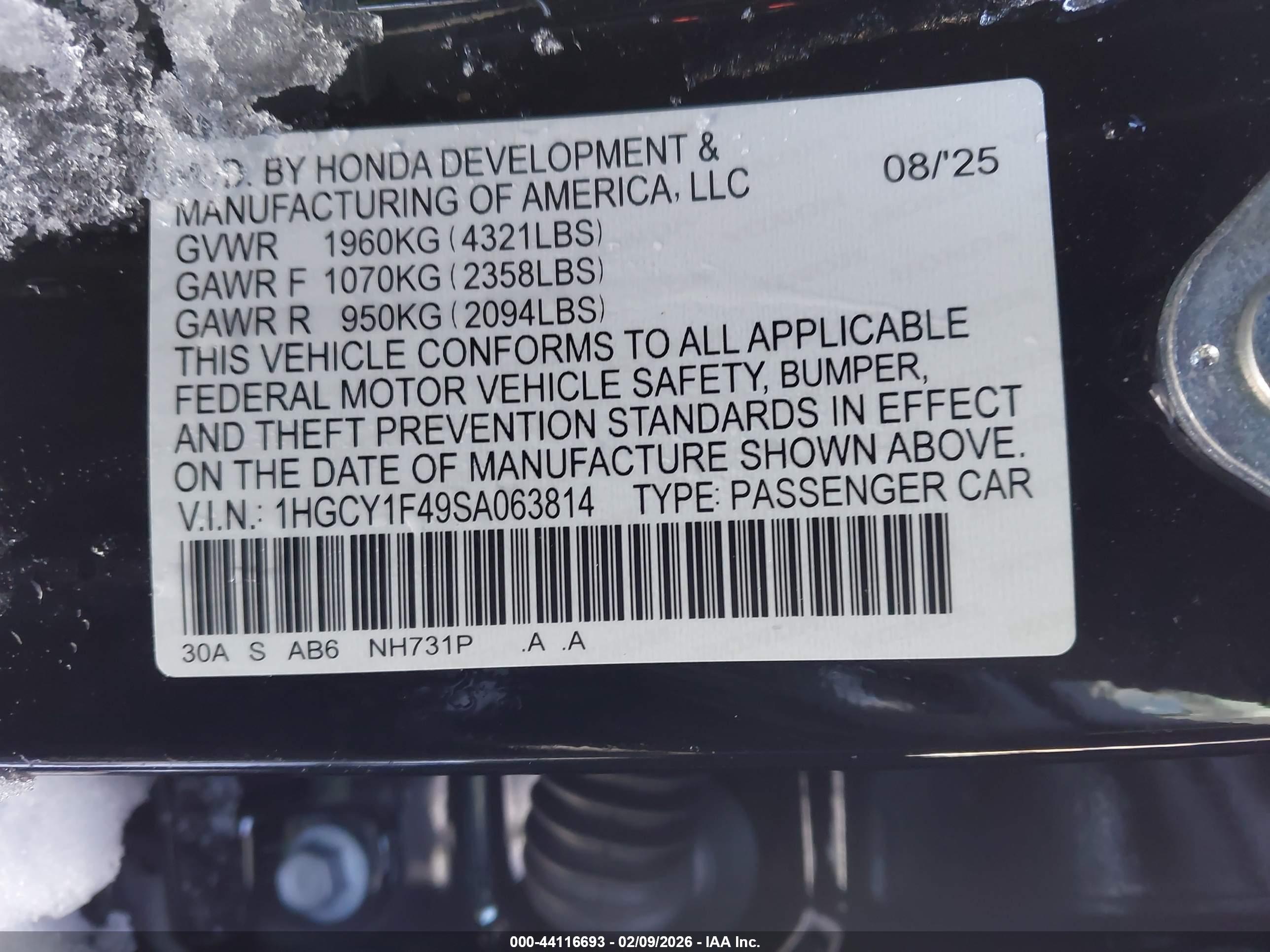 HONDA ACCORD image 9