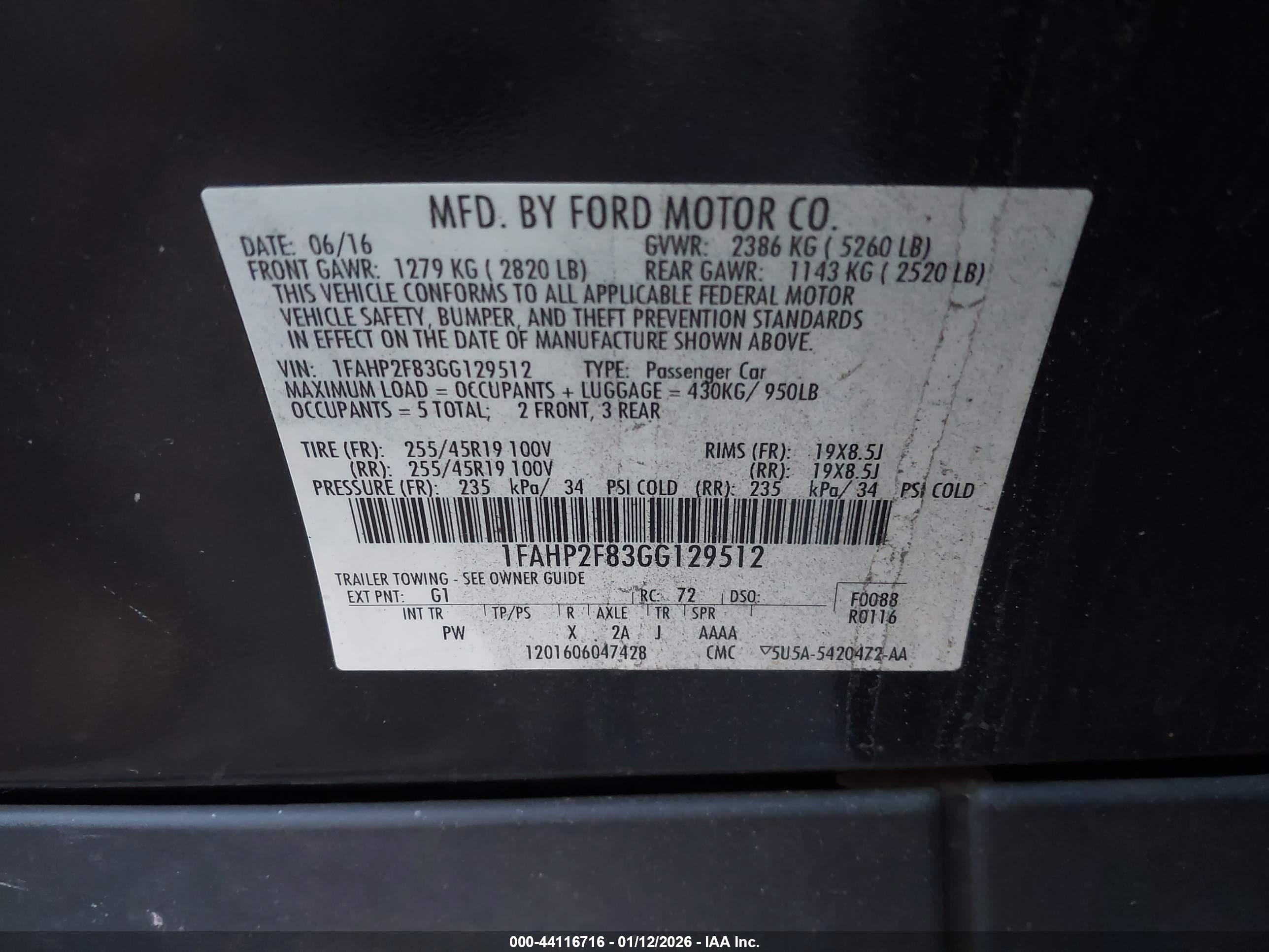 FORD TAURUS image 9