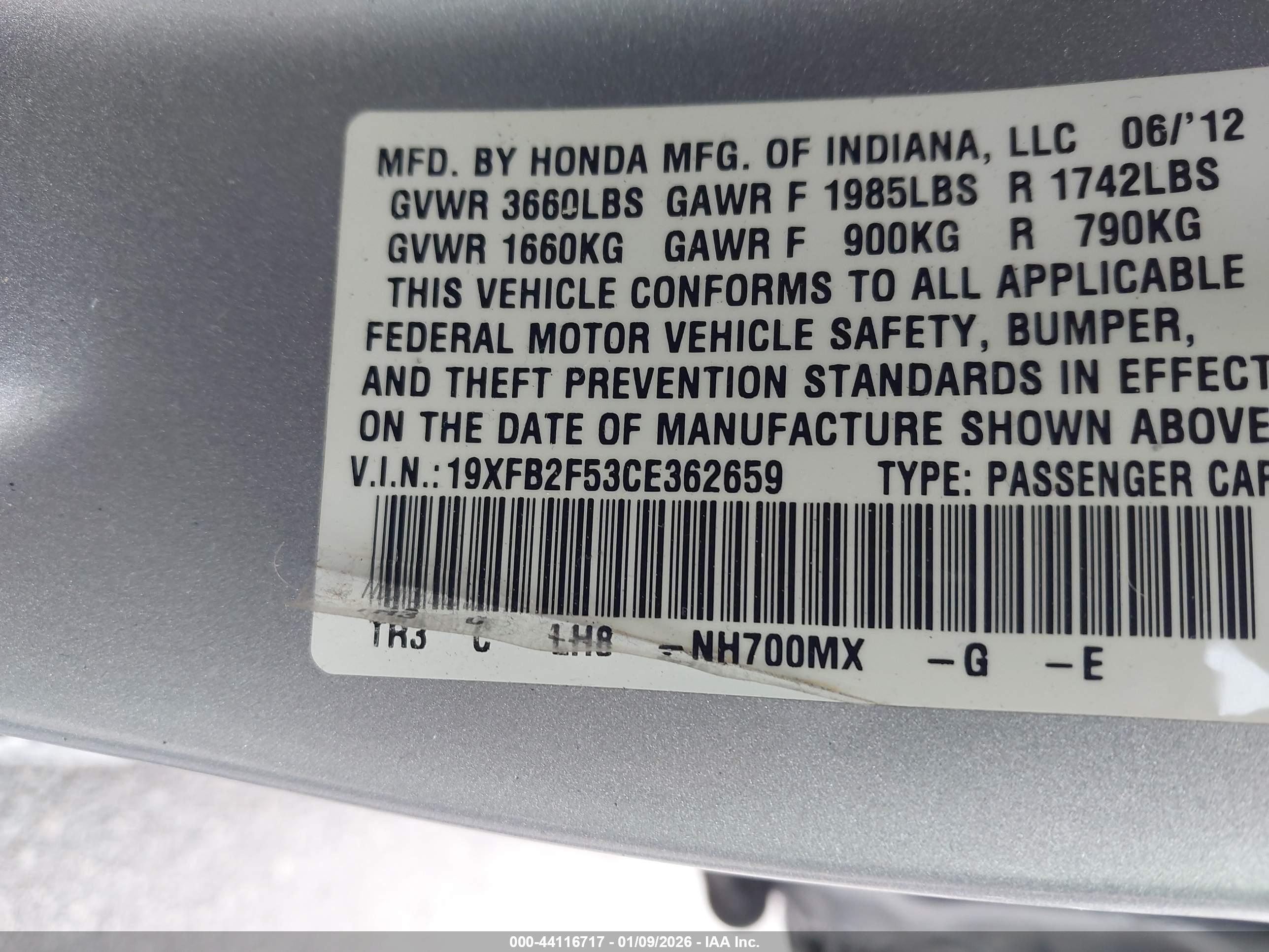 HONDA CIVIC image 9
