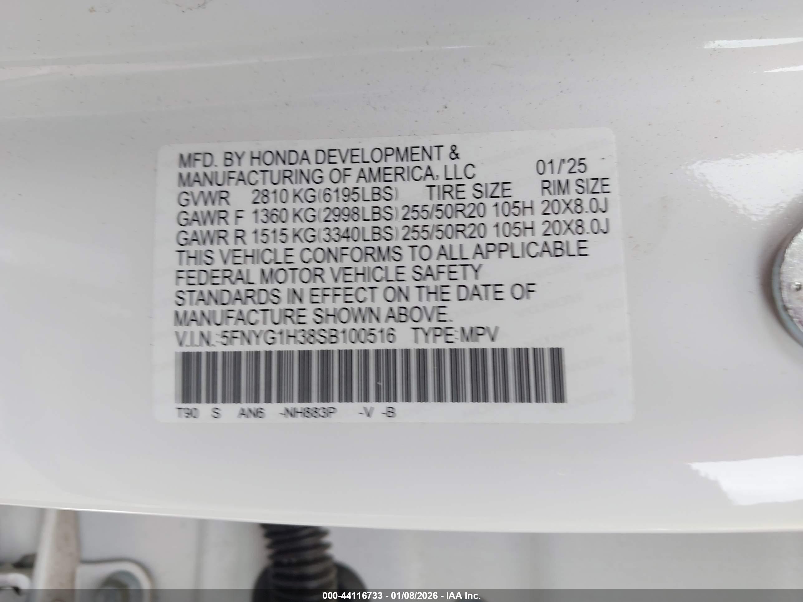 HONDA PILOT image 9