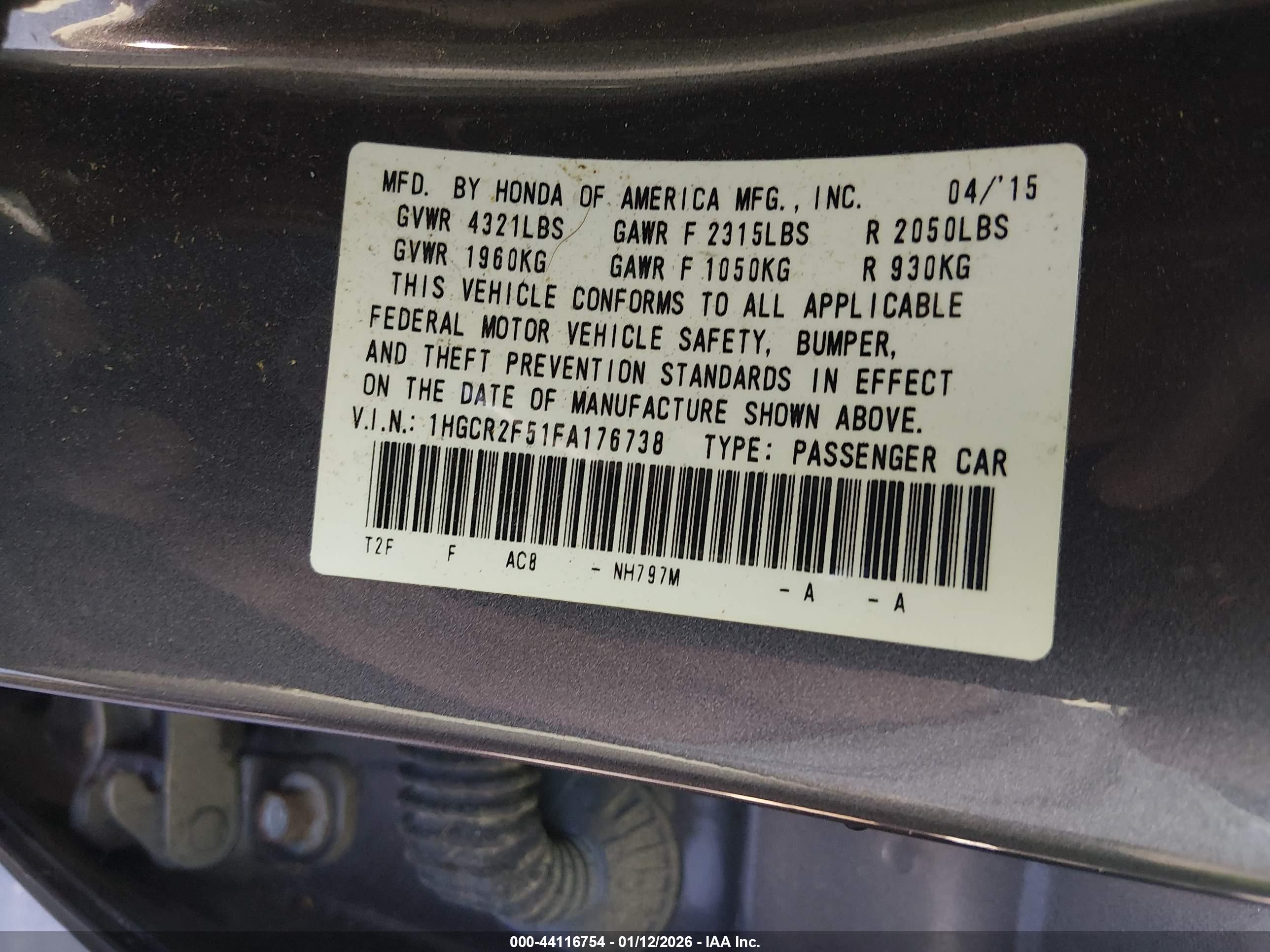 HONDA ACCORD image 9