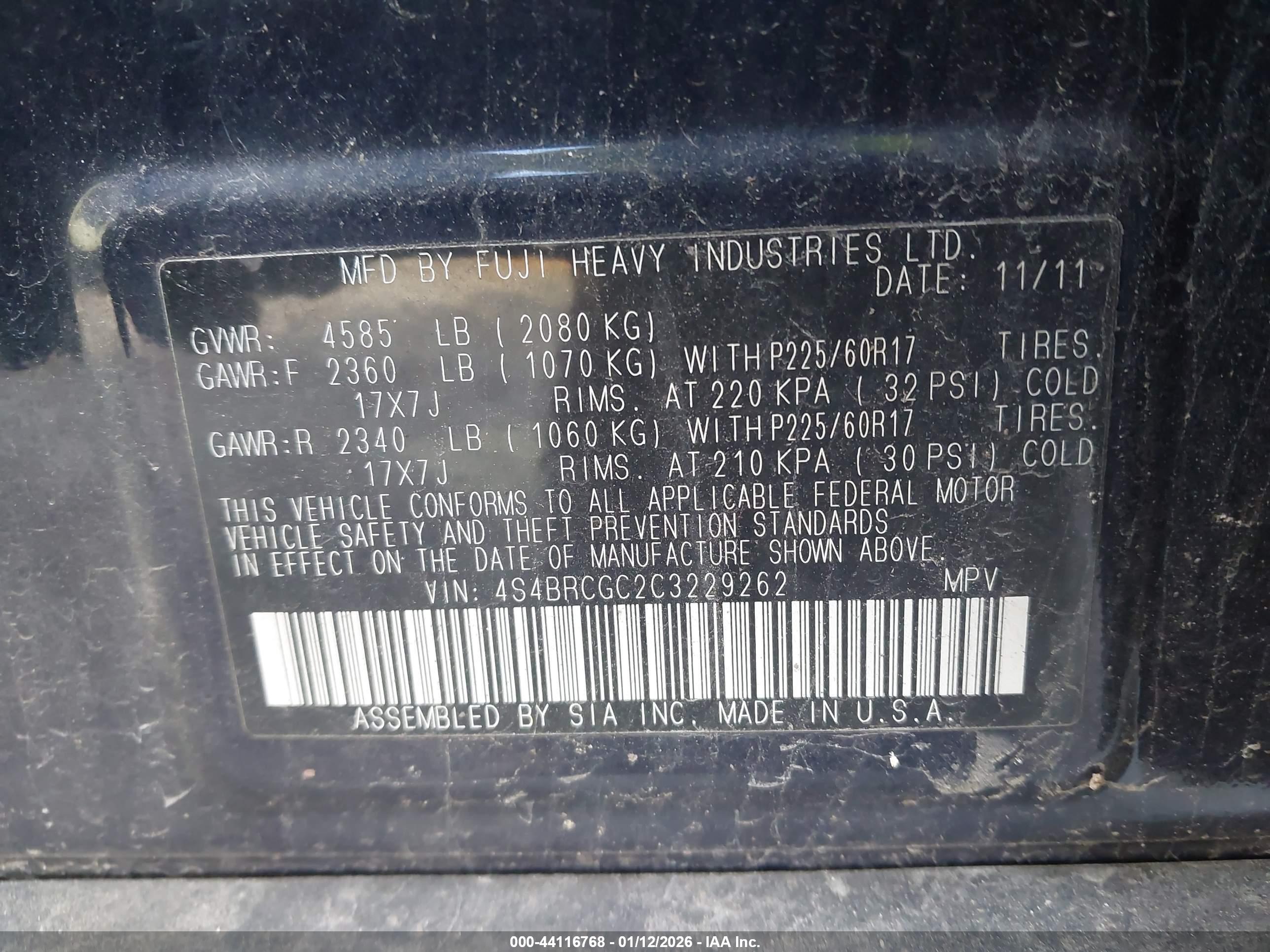 SUBARU OUTBACK image 9