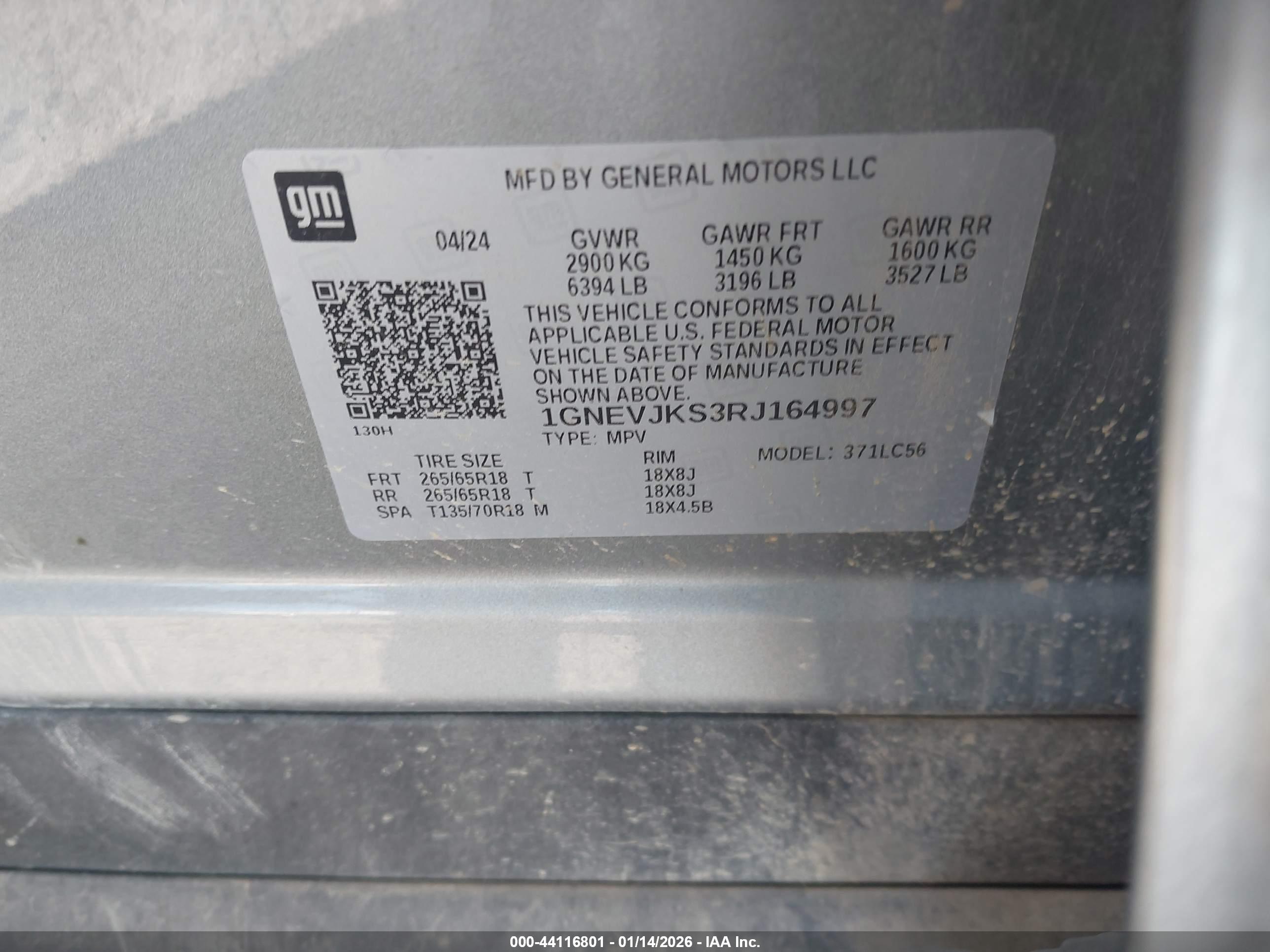 CHEVROLET TRAVERSE image 9