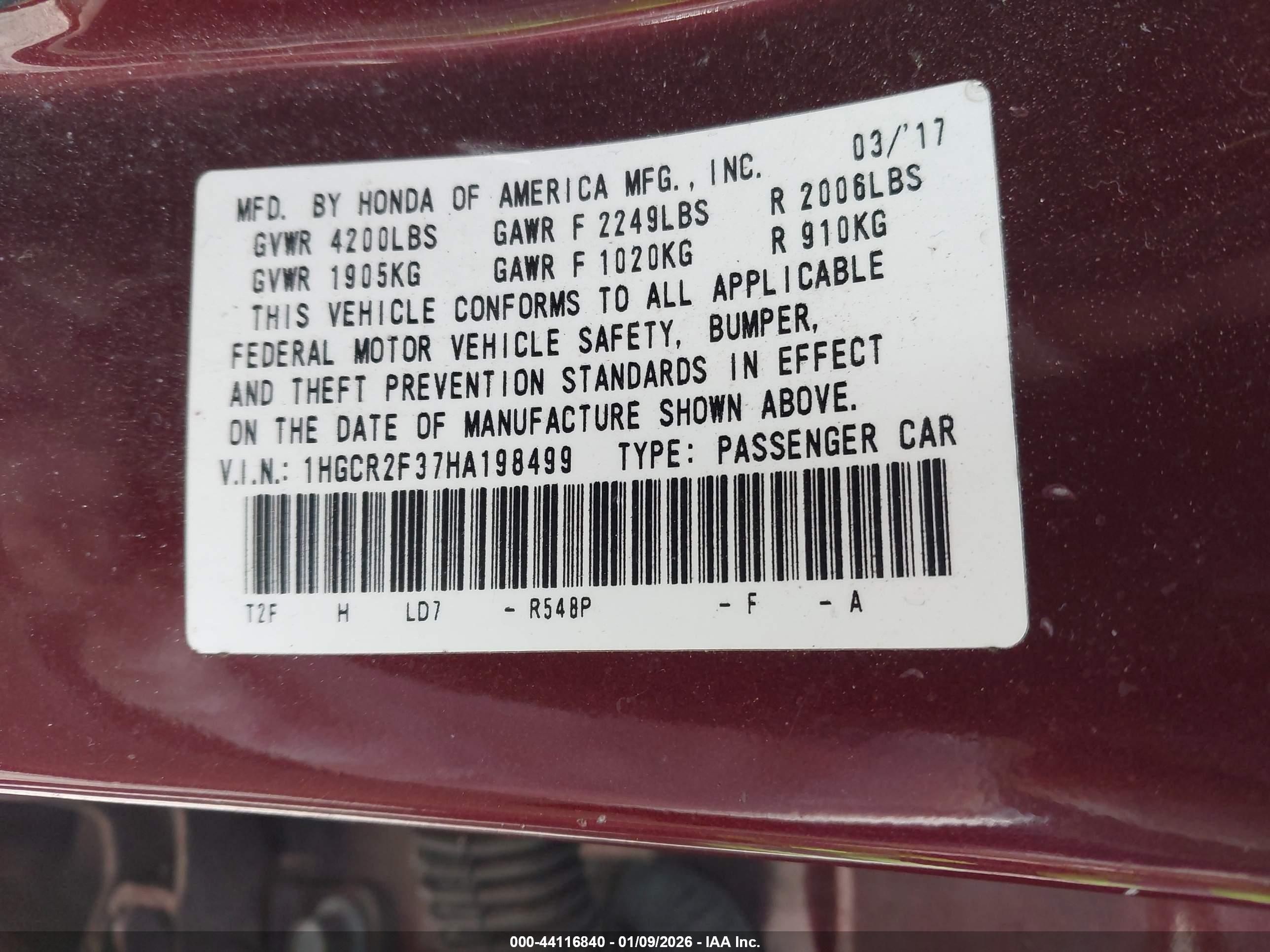 HONDA ACCORD image 9