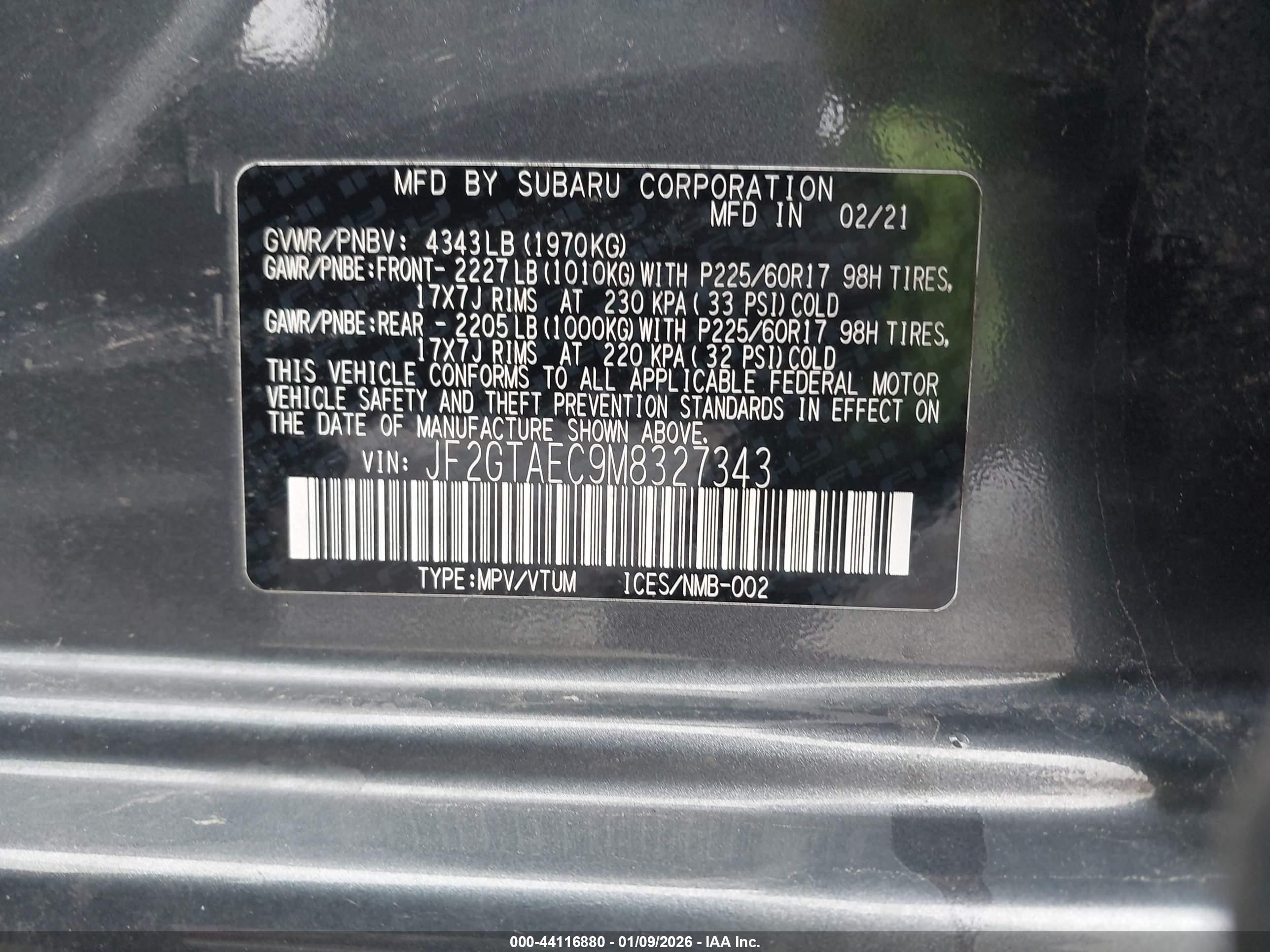 SUBARU CROSSTREK image 9