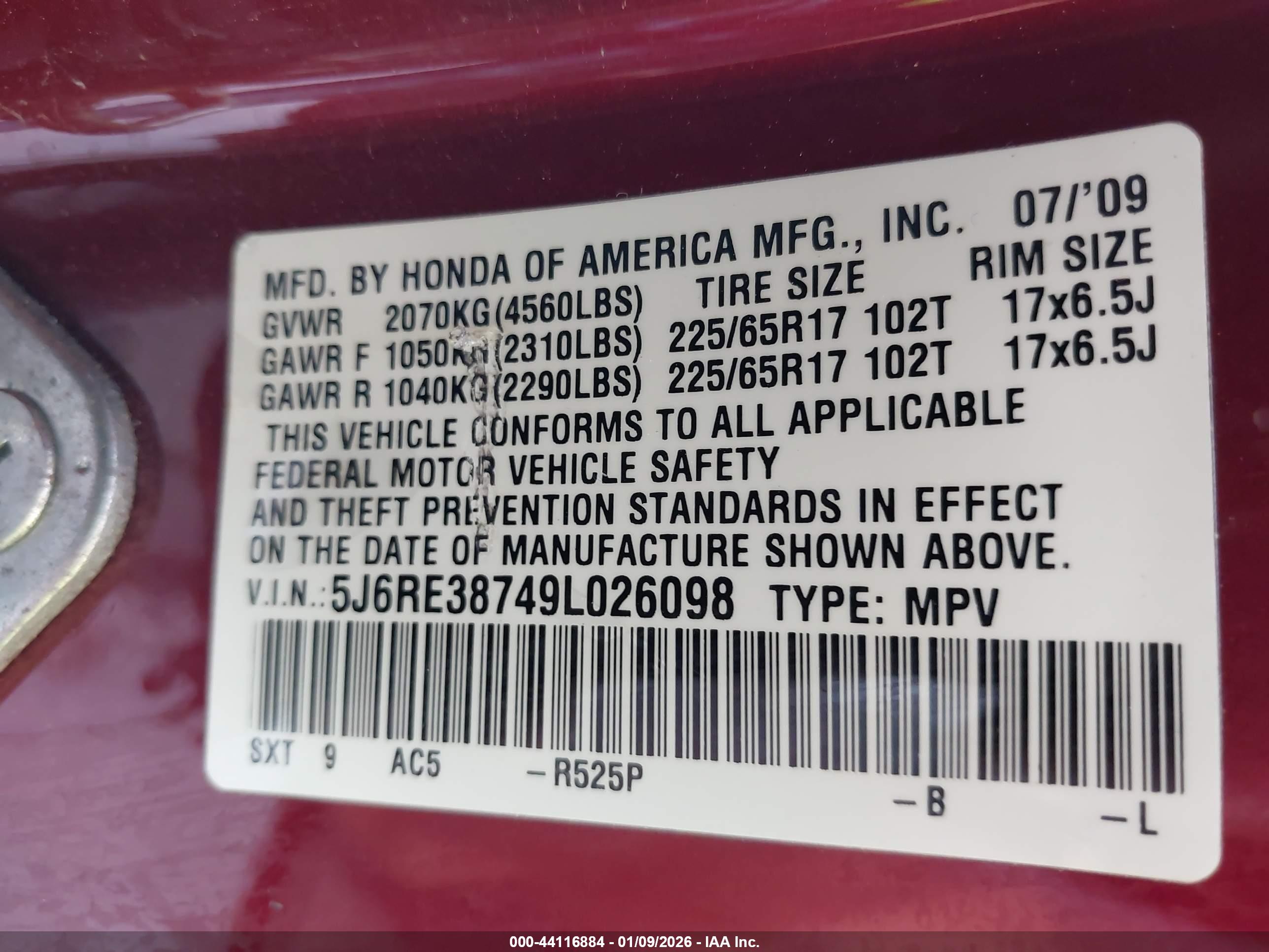 HONDA CR-V image 9