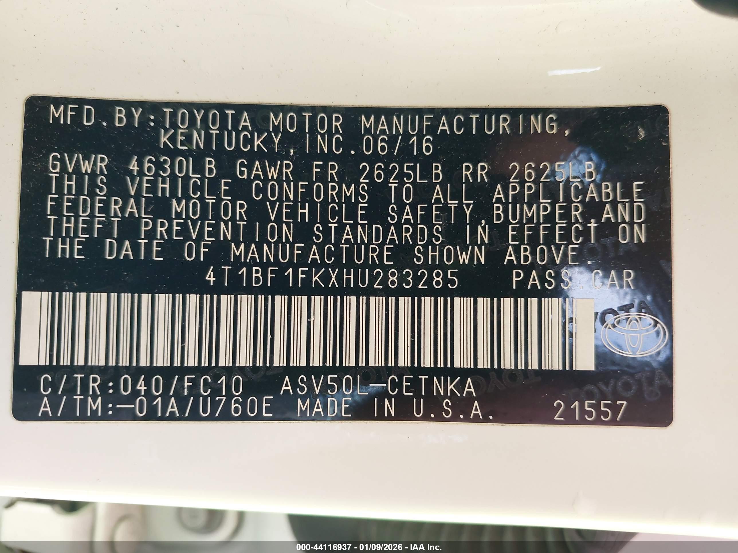 TOYOTA CAMRY image 9