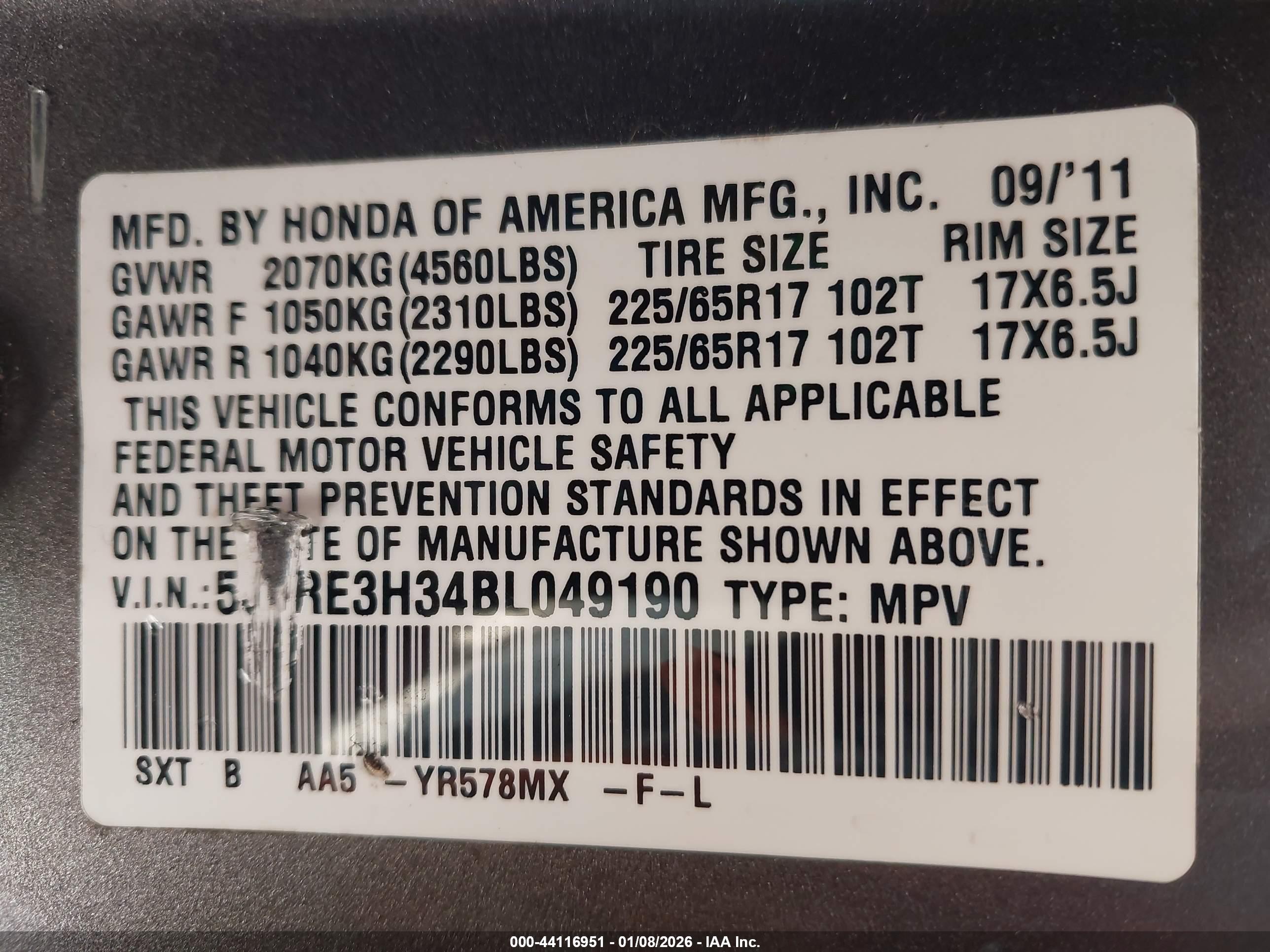 HONDA CR-V image 9