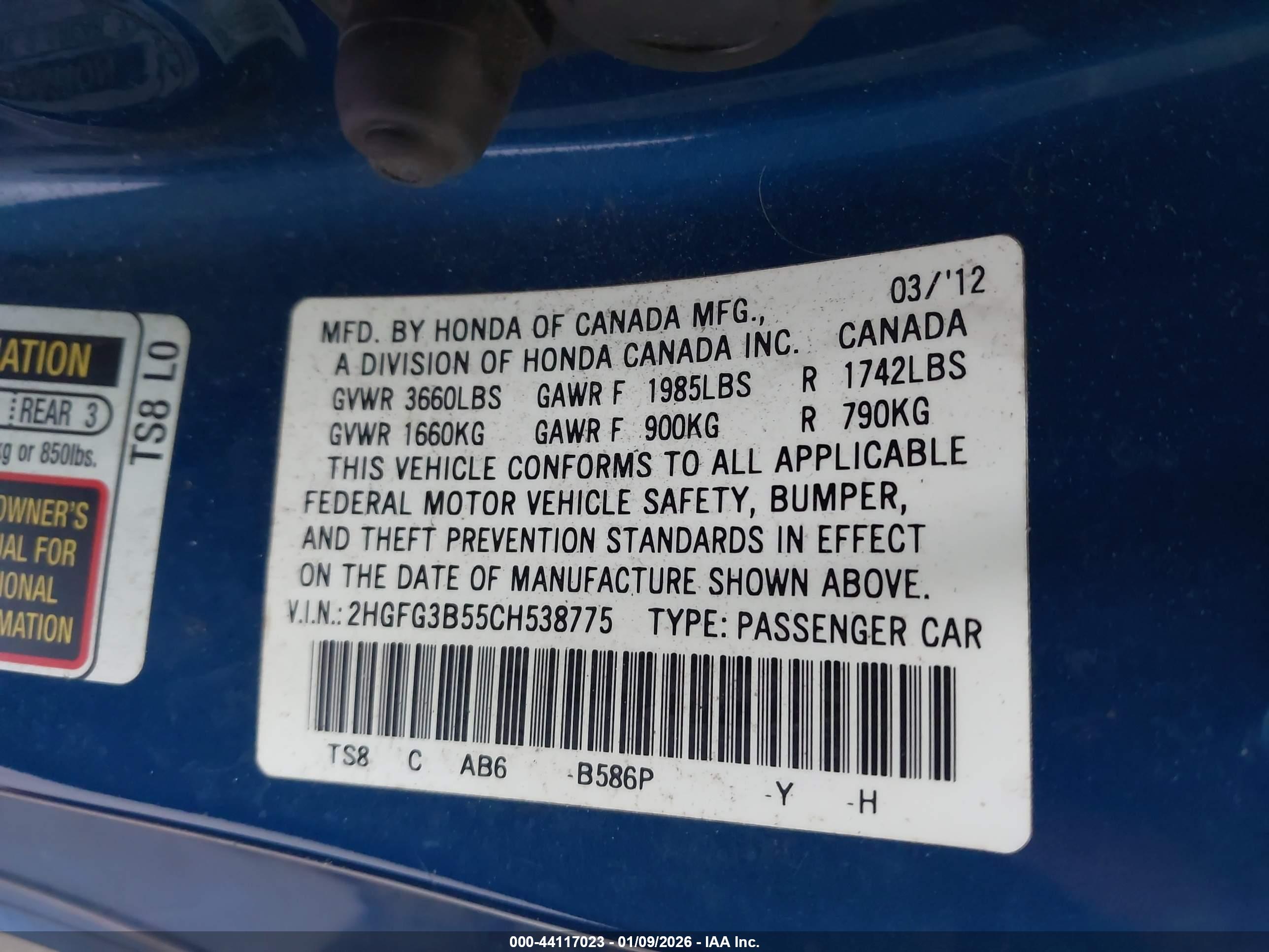 HONDA CIVIC image 9