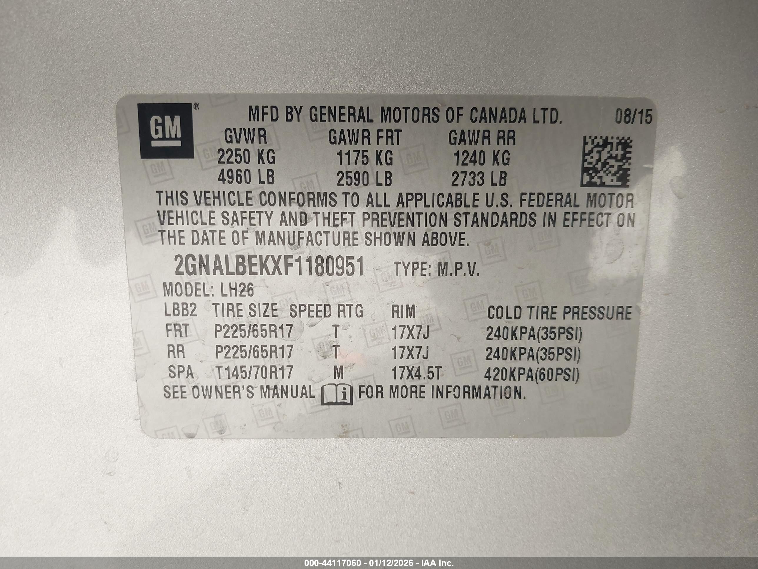 CHEVROLET EQUINOX image 9
