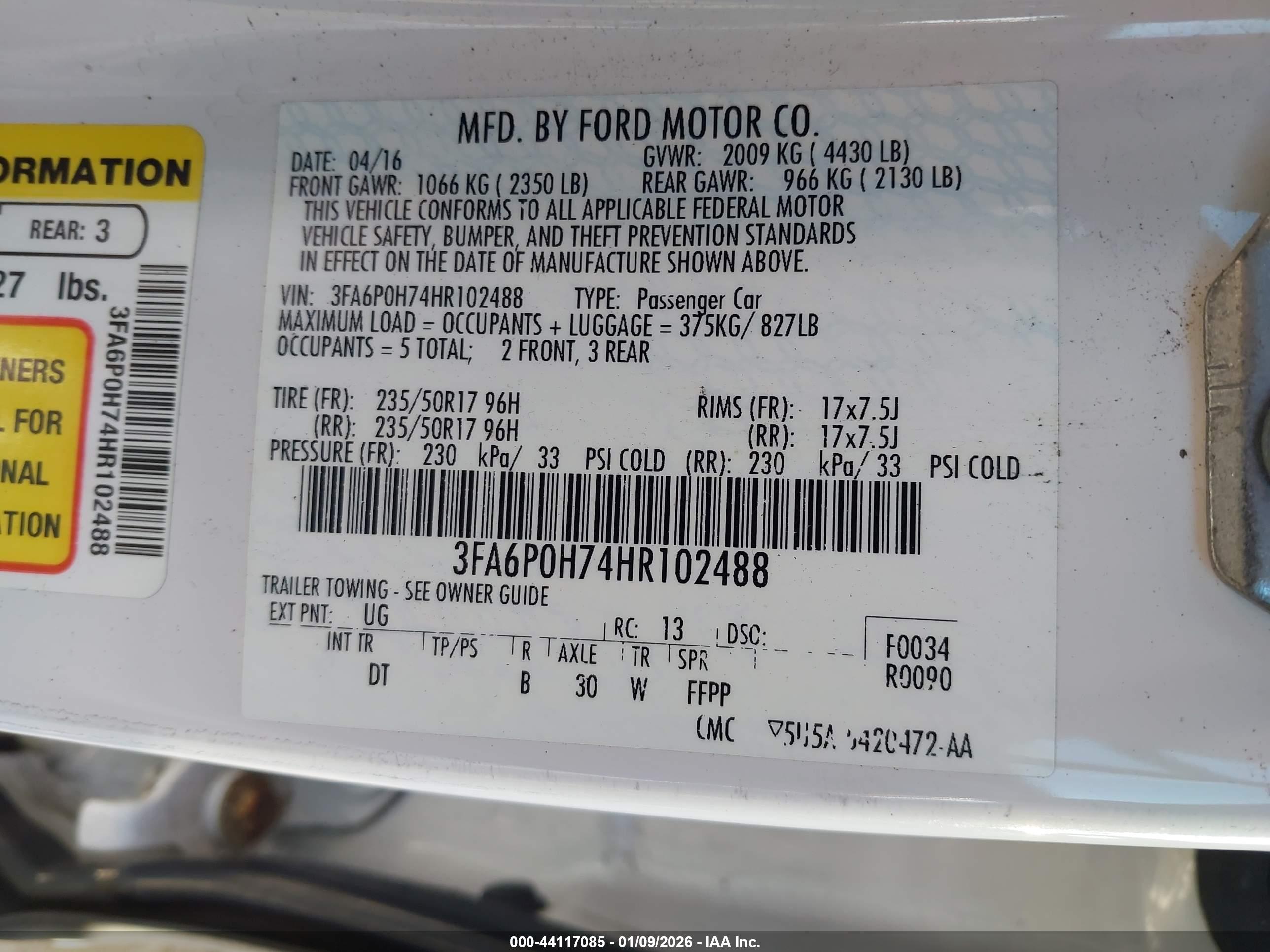 FORD FUSION image 9