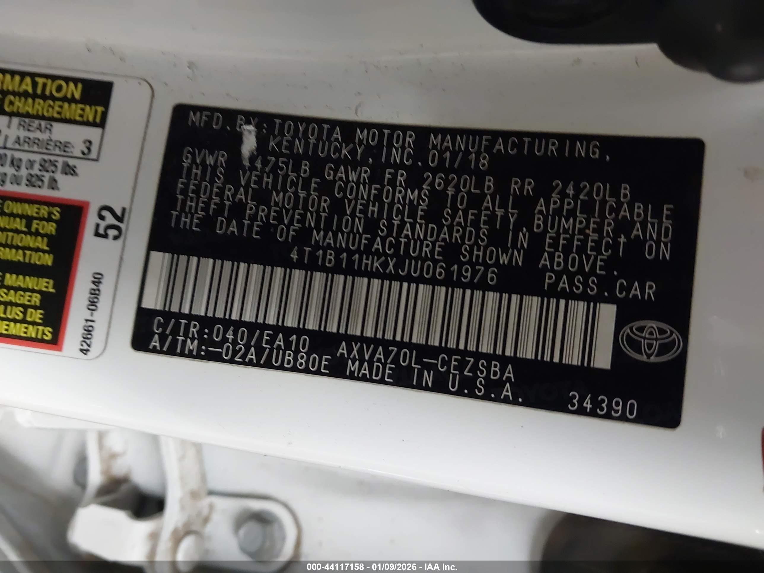 TOYOTA CAMRY image 9