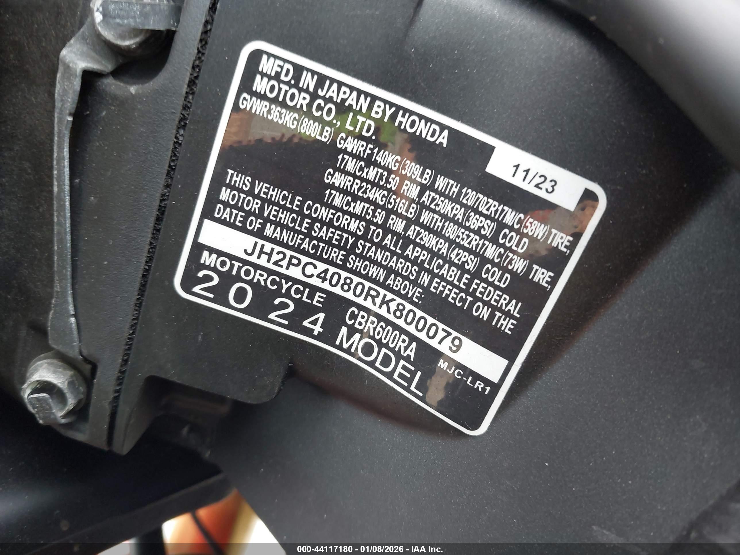 HONDA CBR600 image 10