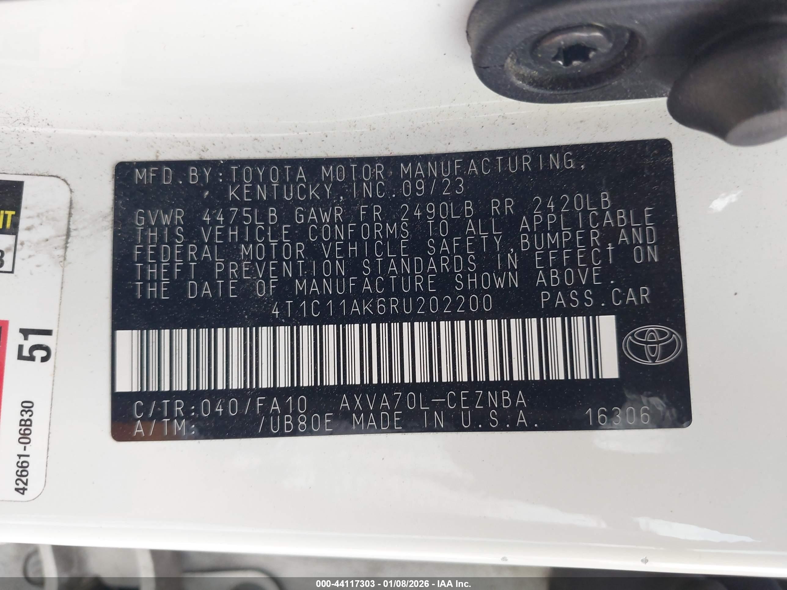 TOYOTA CAMRY image 9