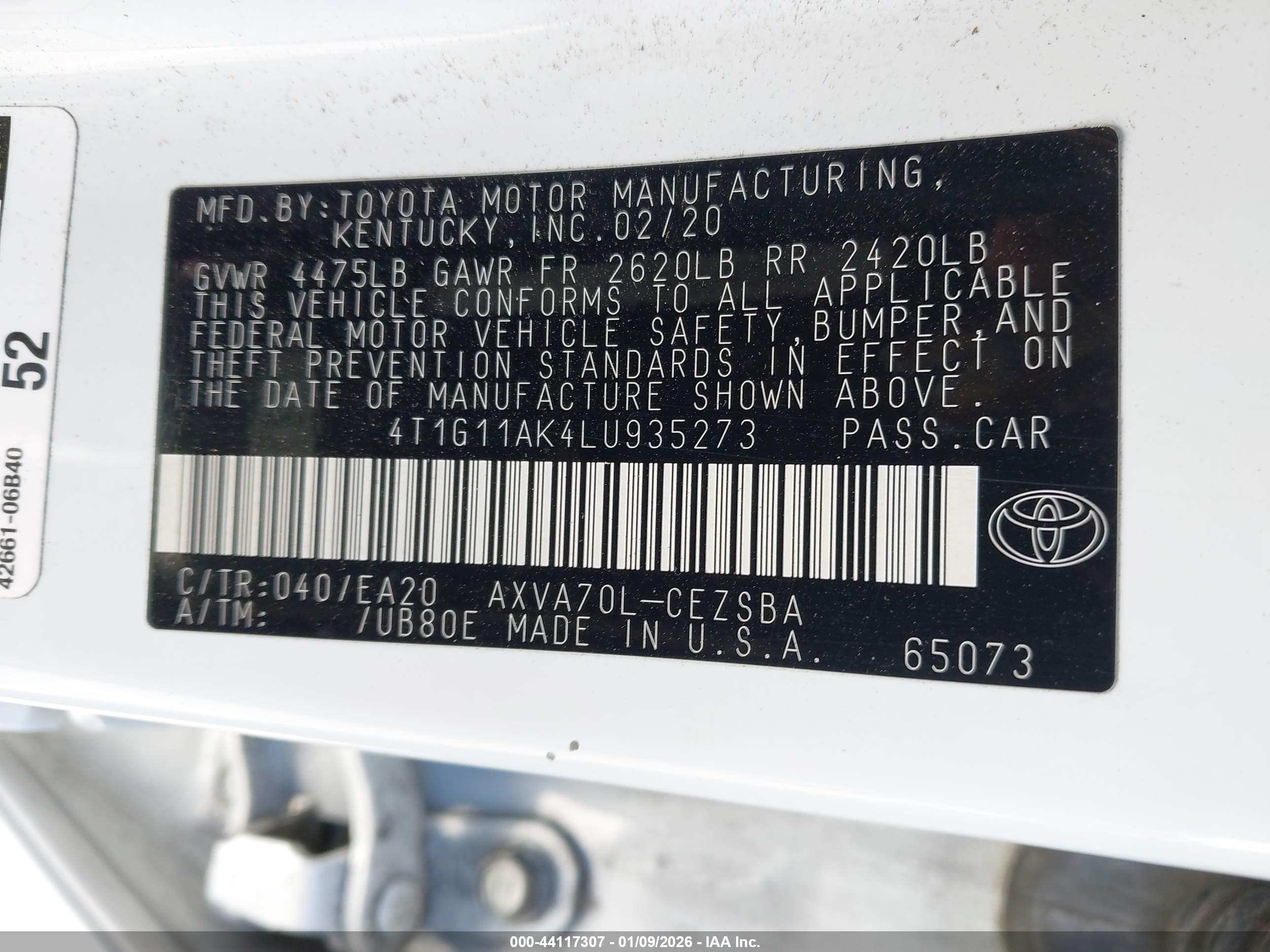 TOYOTA CAMRY image 9