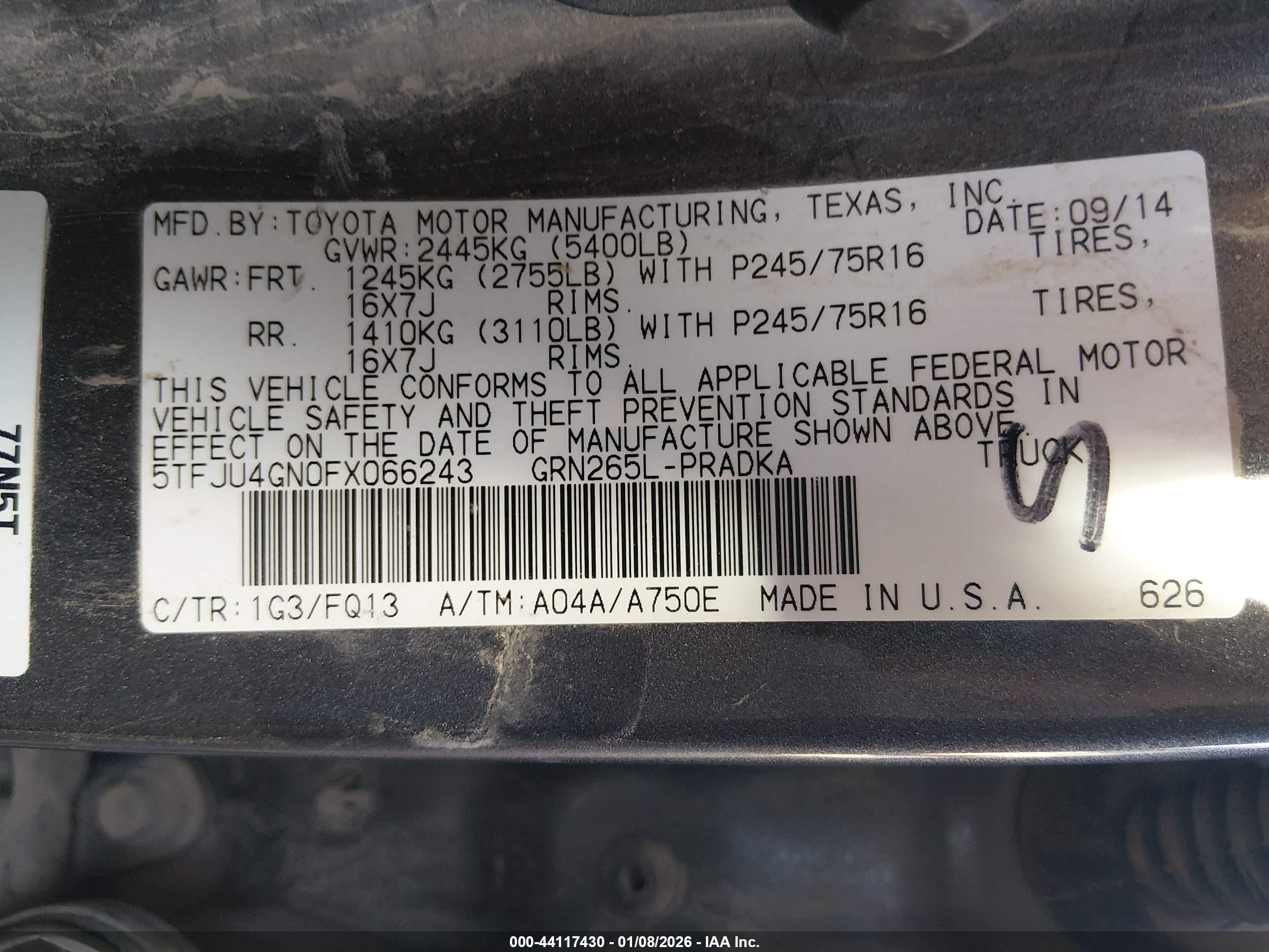TOYOTA TACOMA image 9