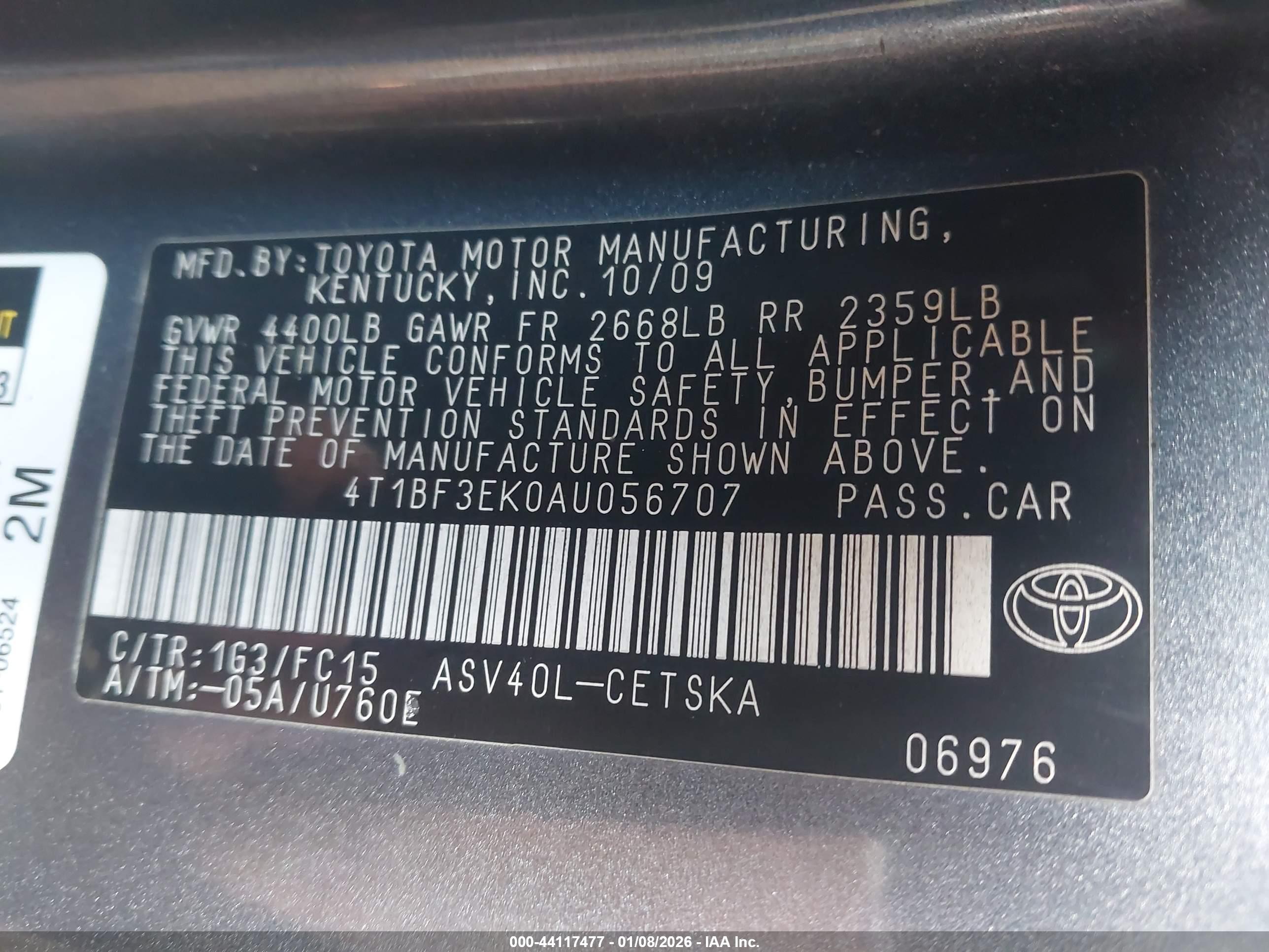 TOYOTA CAMRY image 9