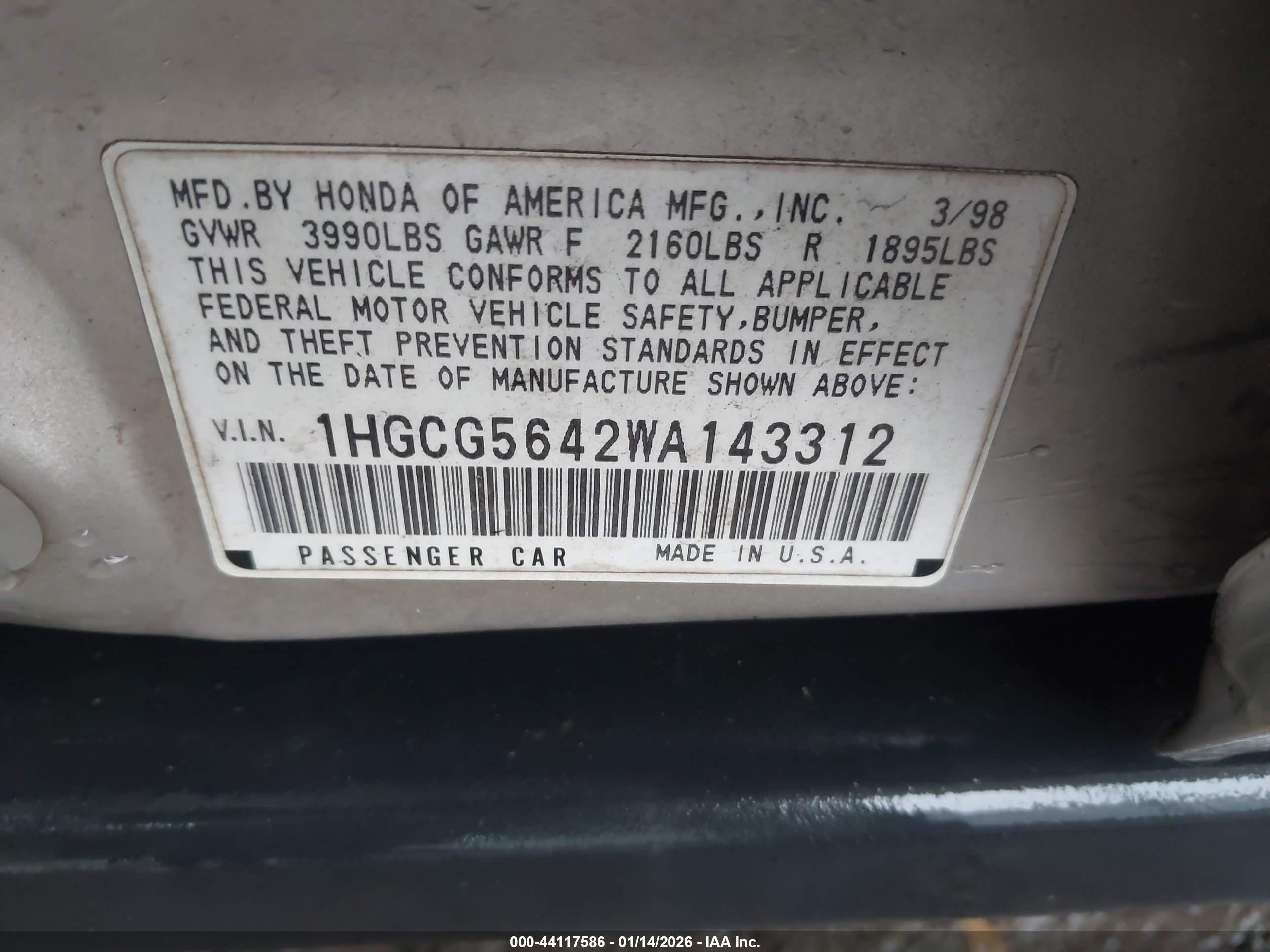 HONDA ACCORD image 9