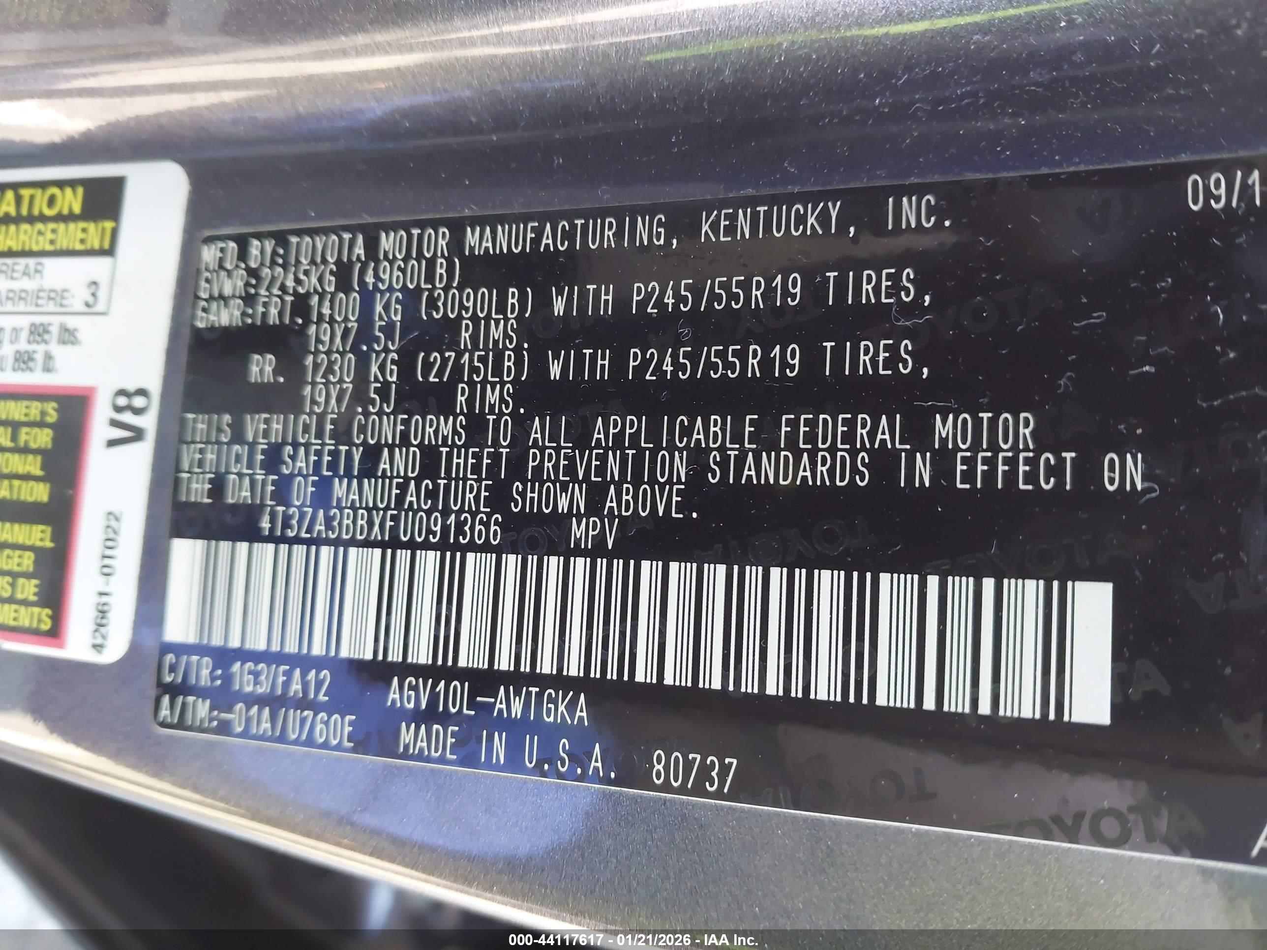 TOYOTA VENZA image 9