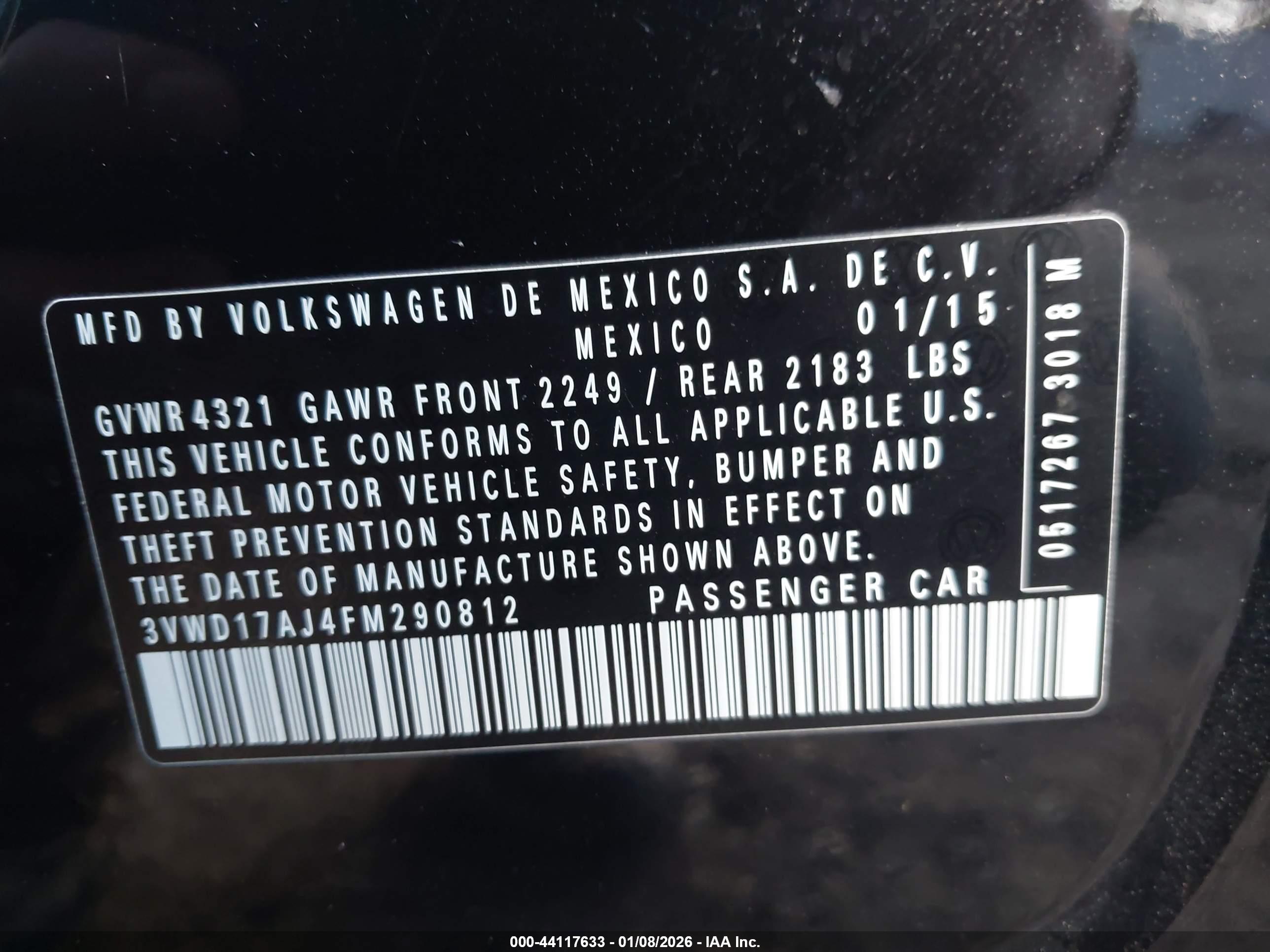 VOLKSWAGEN JETTA image 9