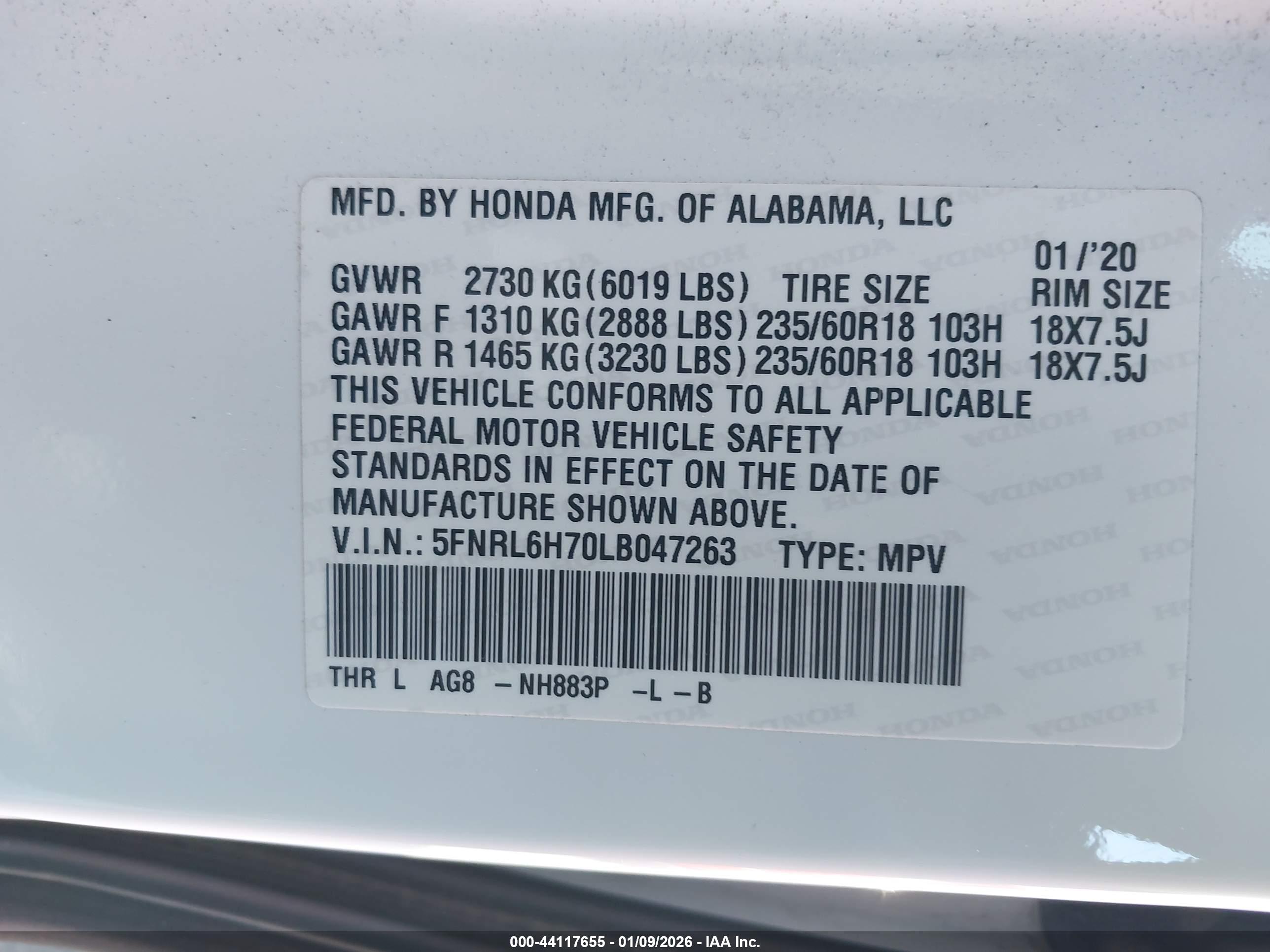 HONDA ODYSSEY image 9