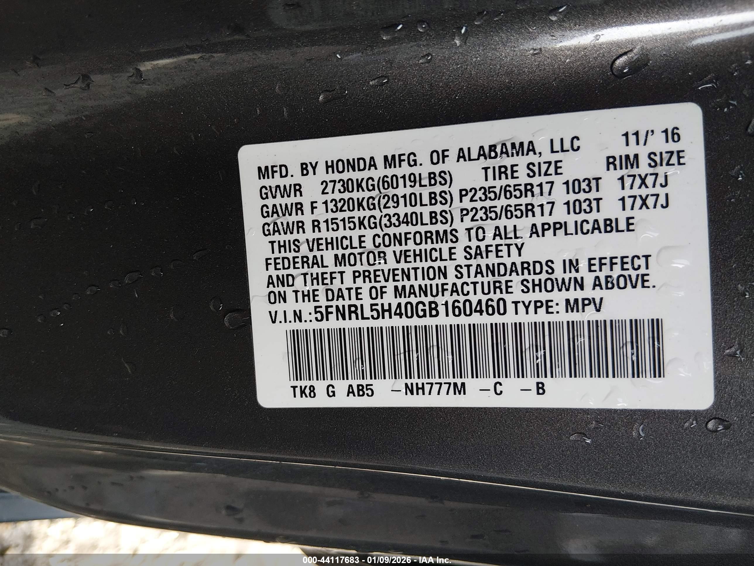 HONDA ODYSSEY image 9