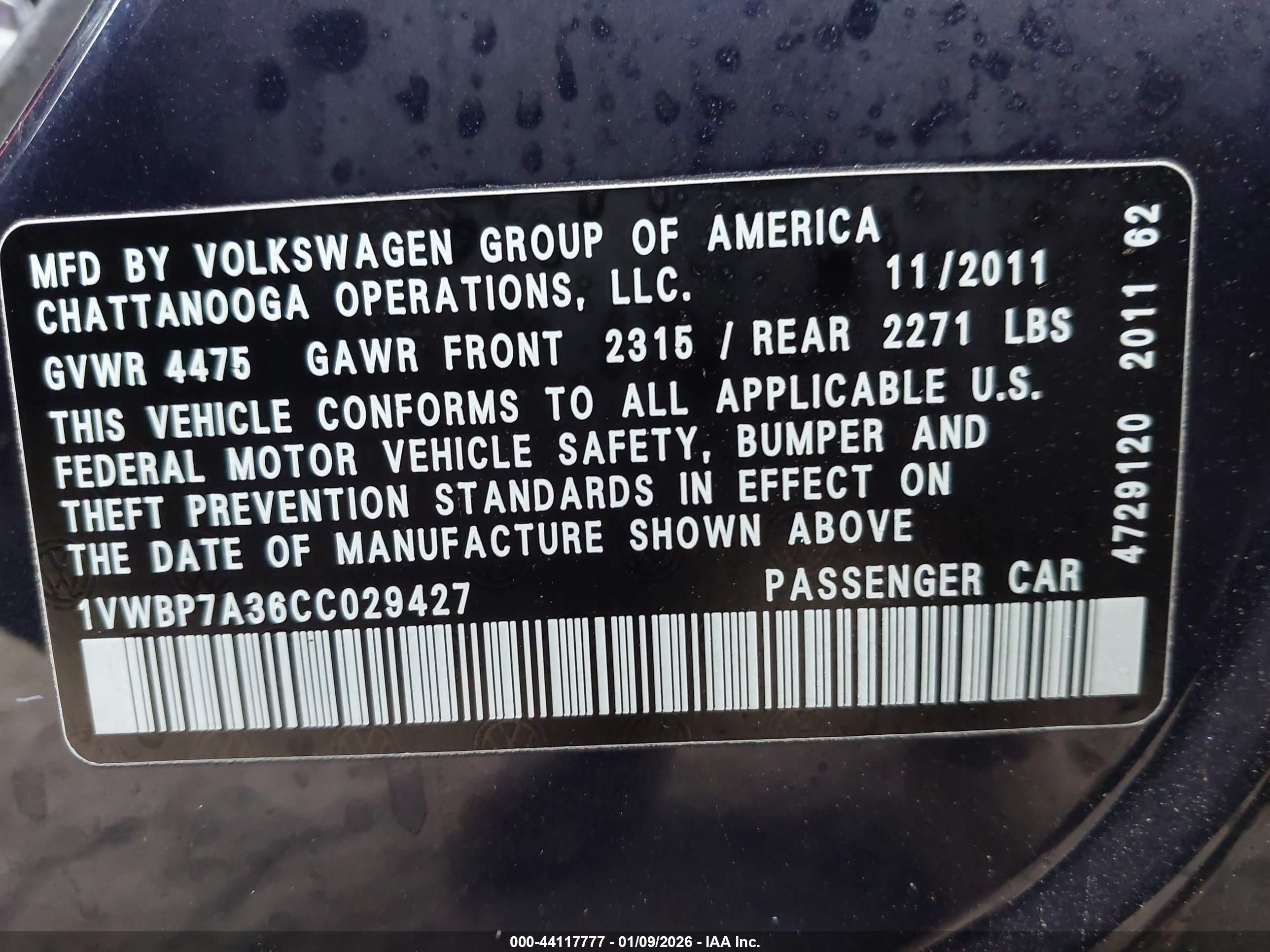 VOLKSWAGEN PASSAT image 9
