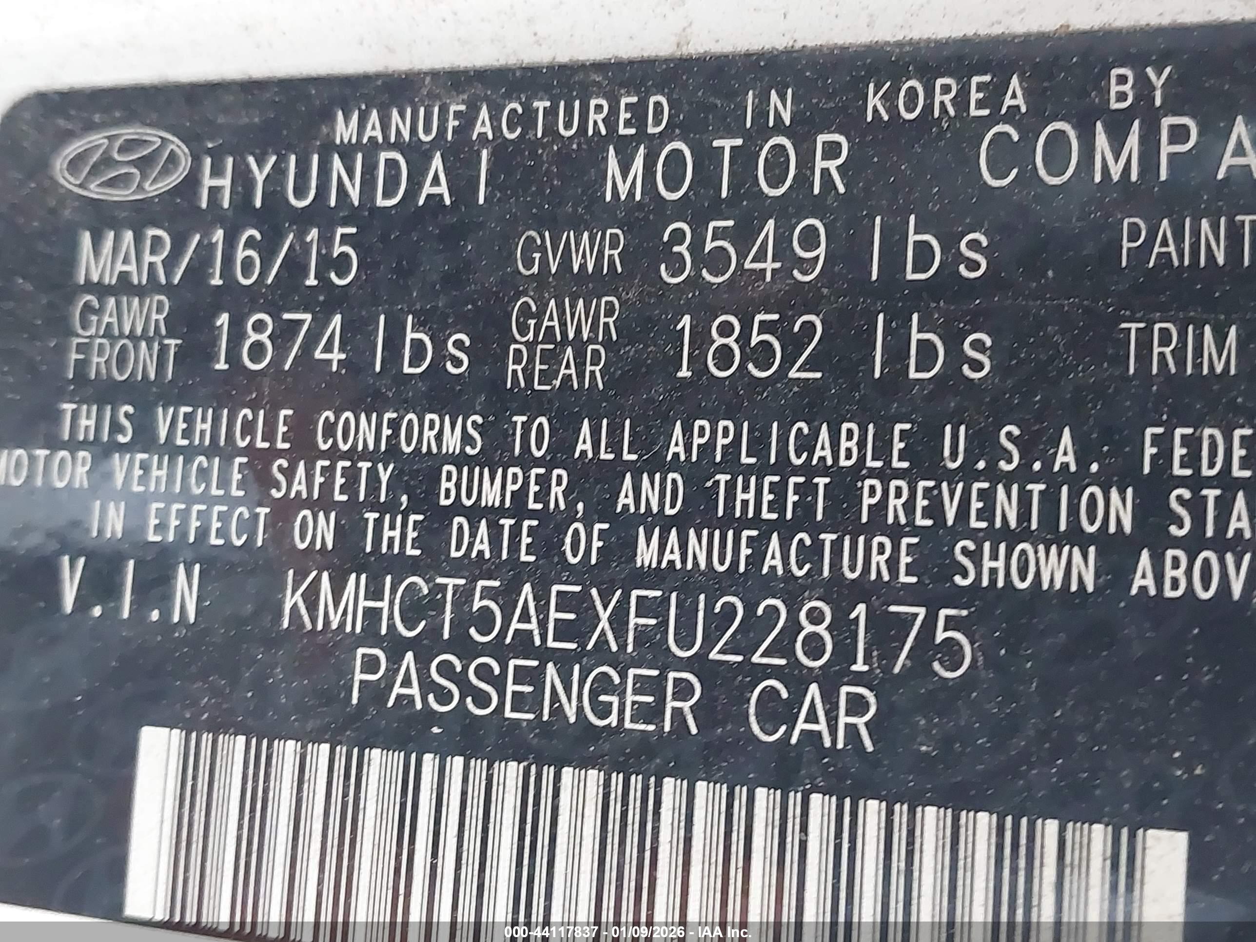 HYUNDAI ACCENT image 9