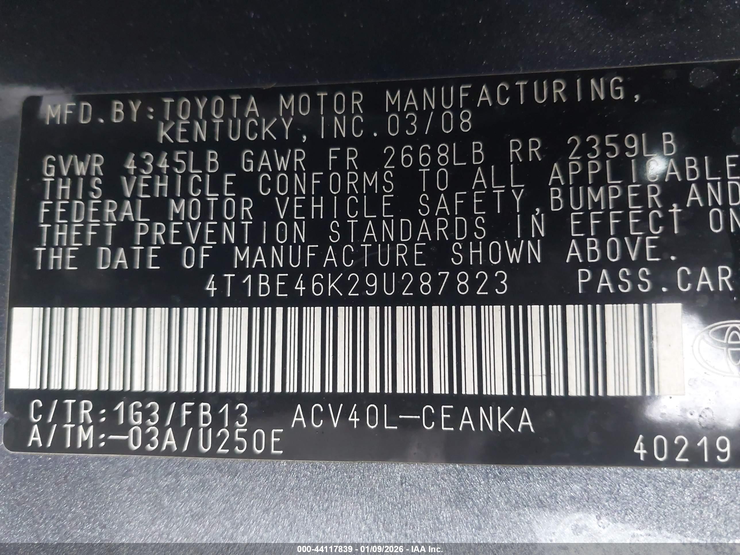 TOYOTA CAMRY image 9