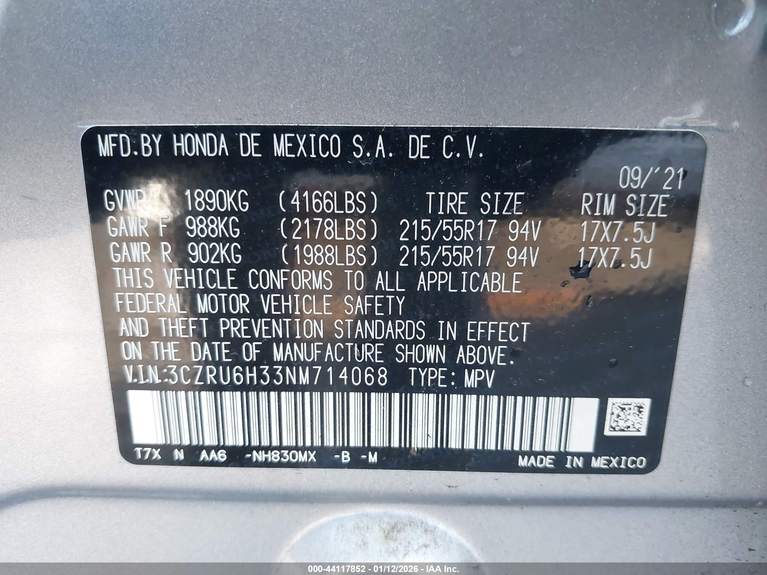 HONDA HR-V image 9
