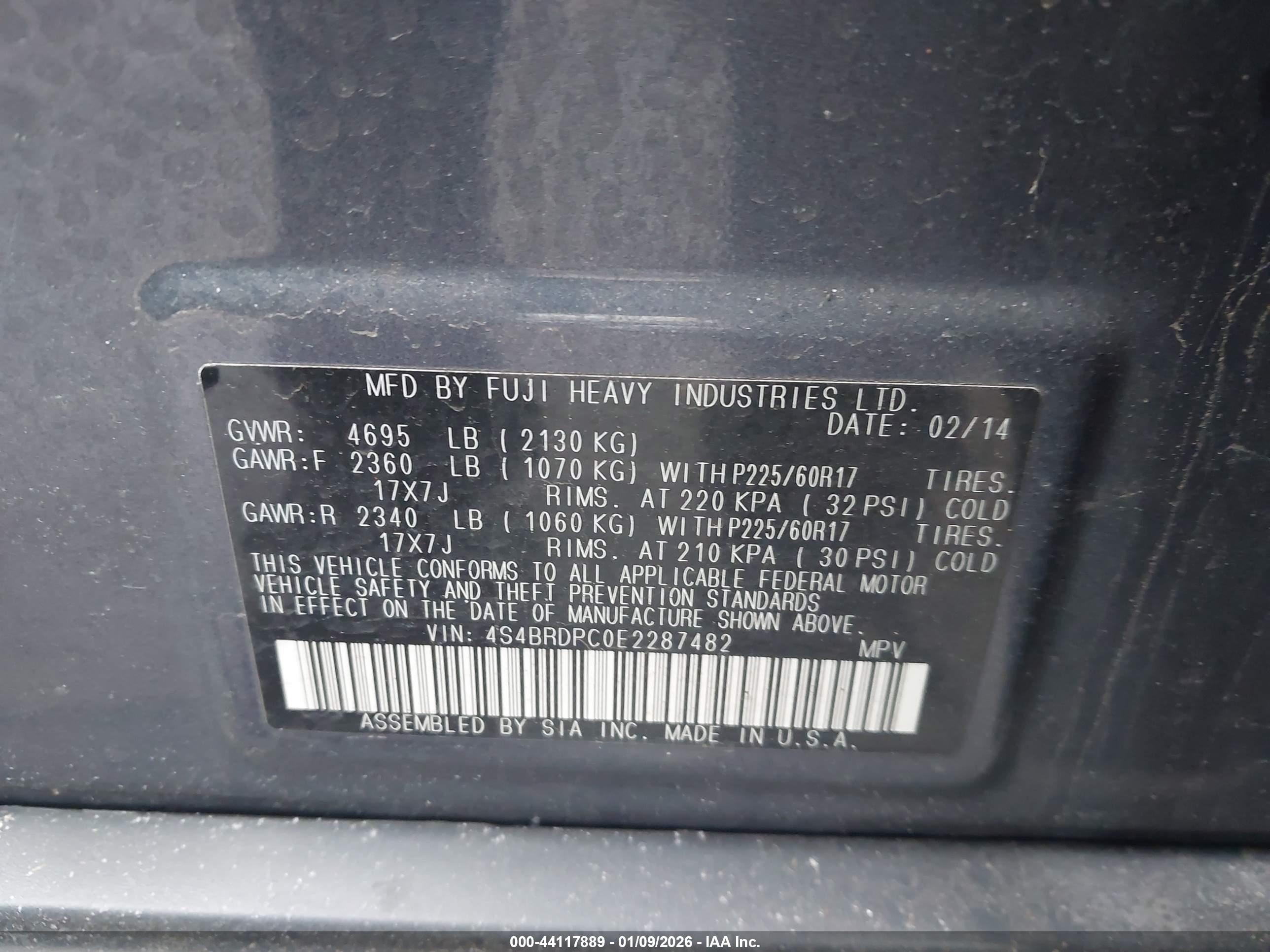 SUBARU OUTBACK image 9