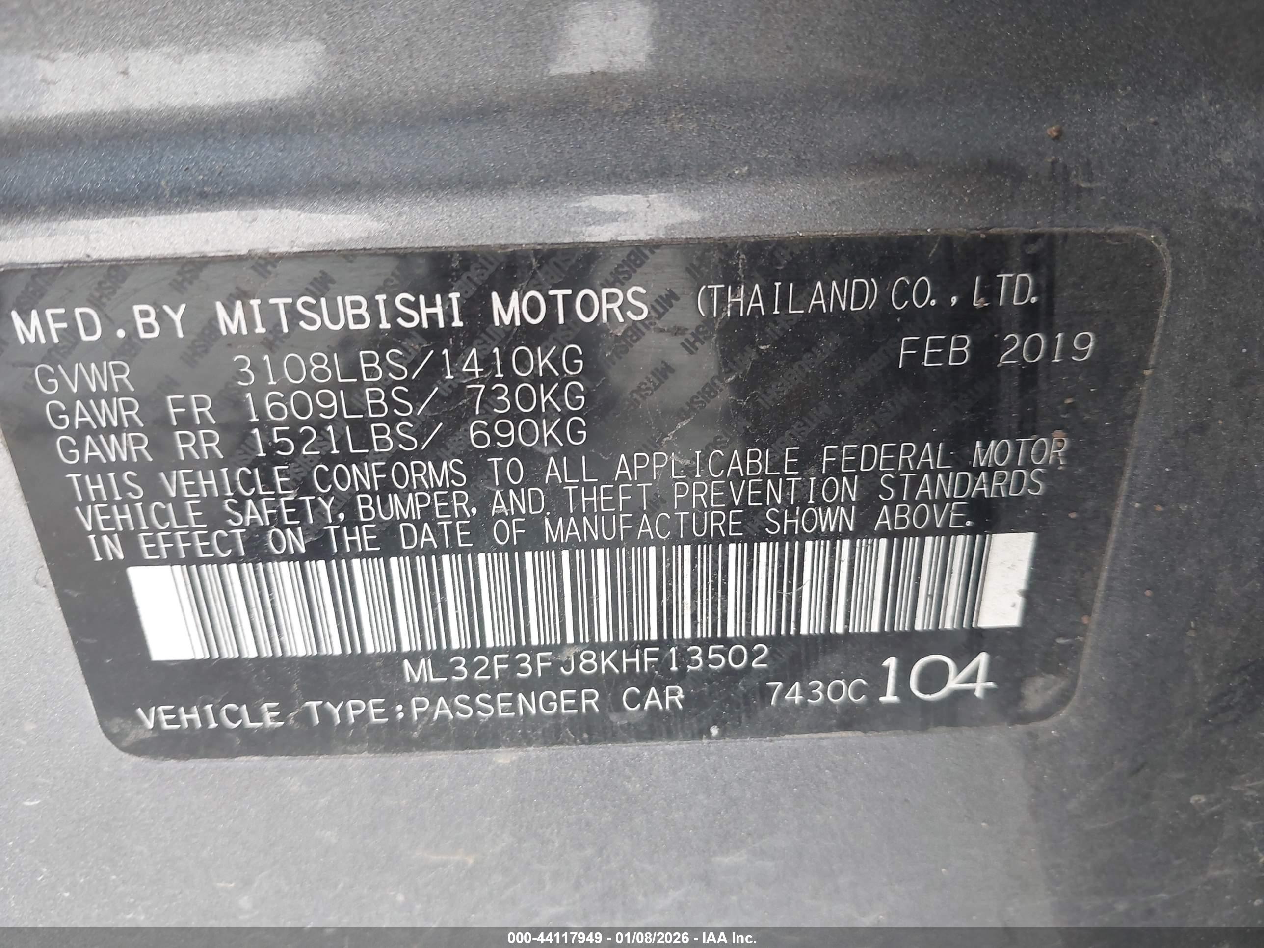 MITSUBISHI MIRAGE image 9