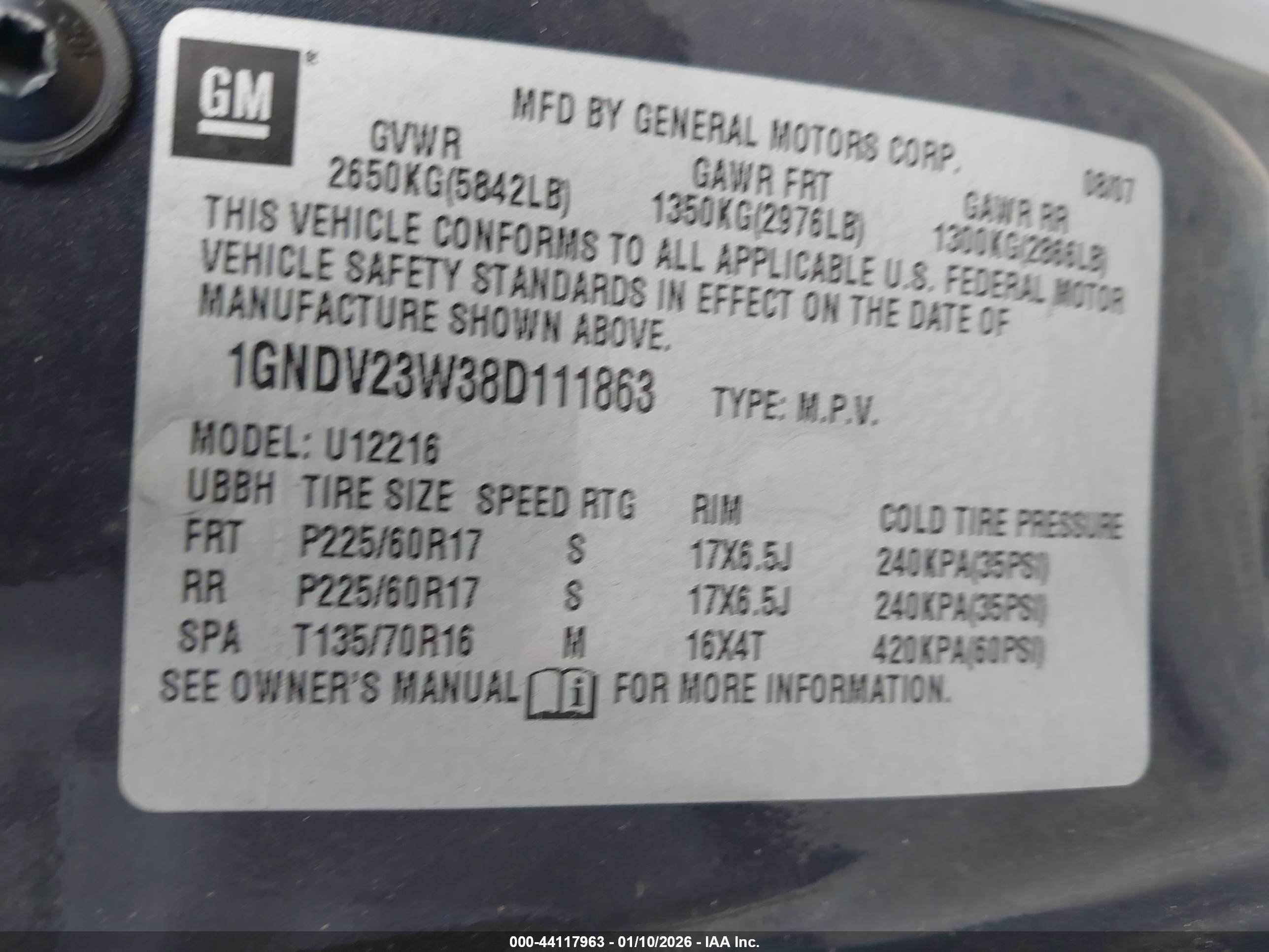 CHEVROLET UPLANDER image 9