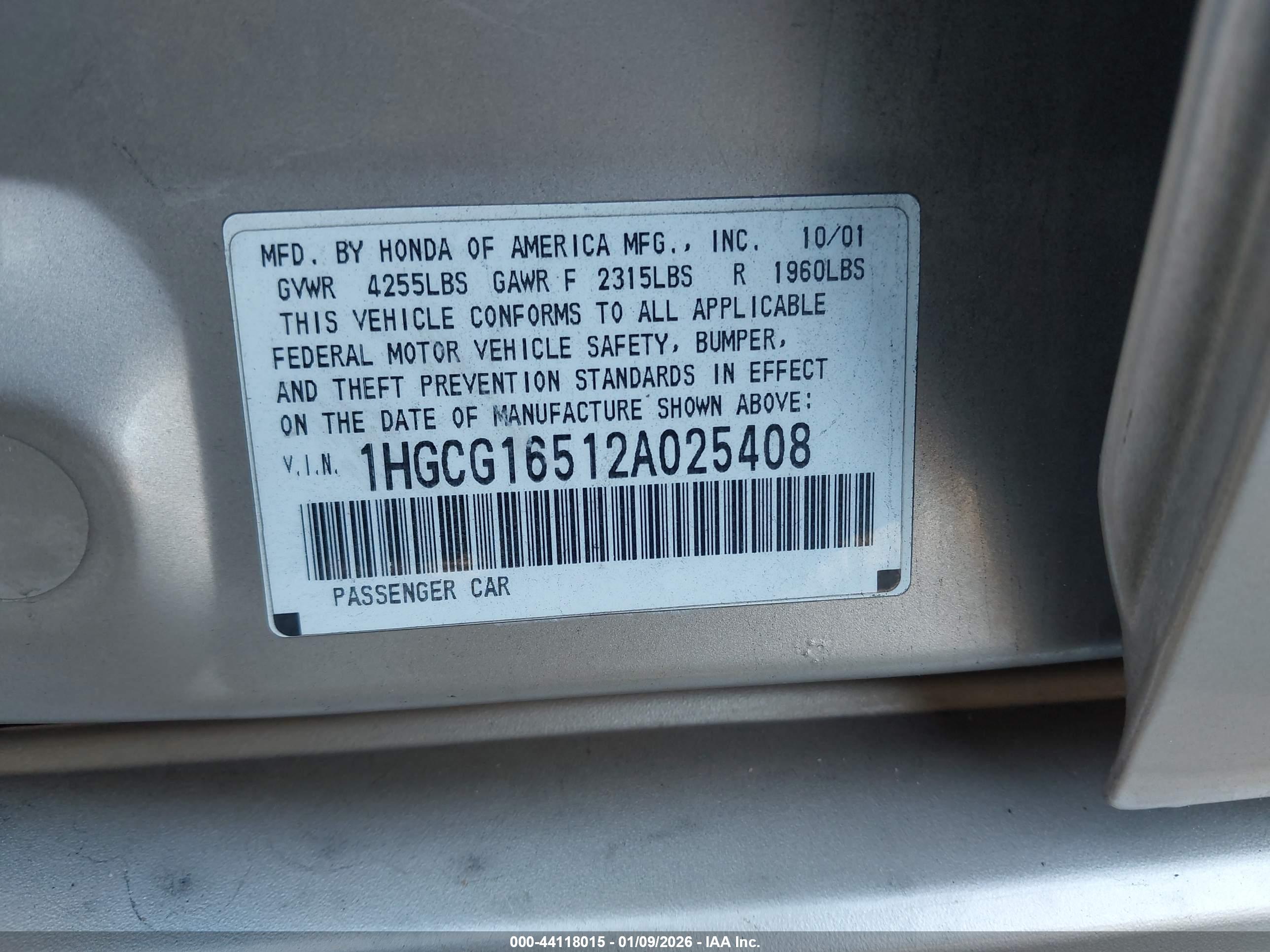 HONDA ACCORD image 9
