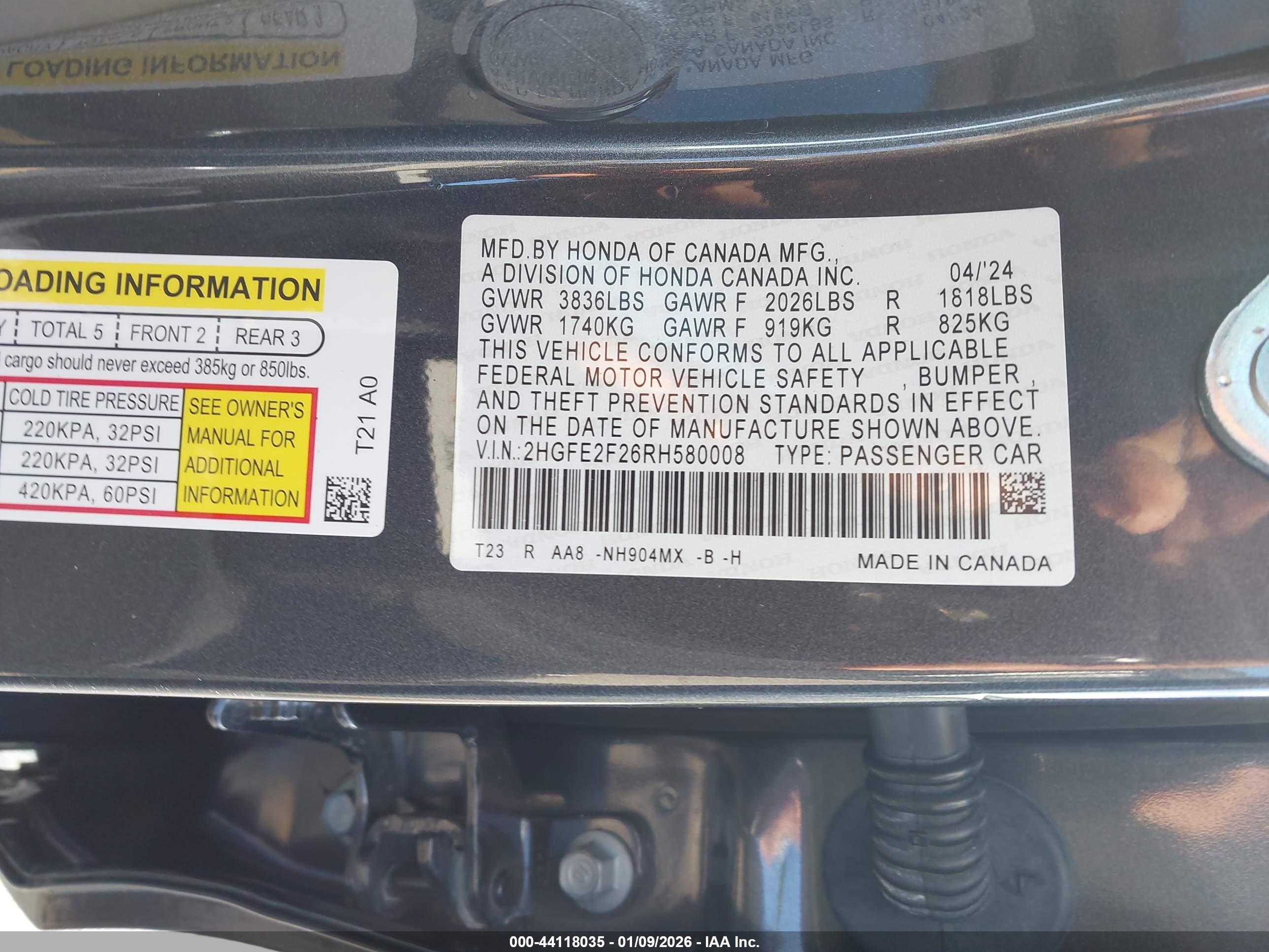HONDA CIVIC image 9