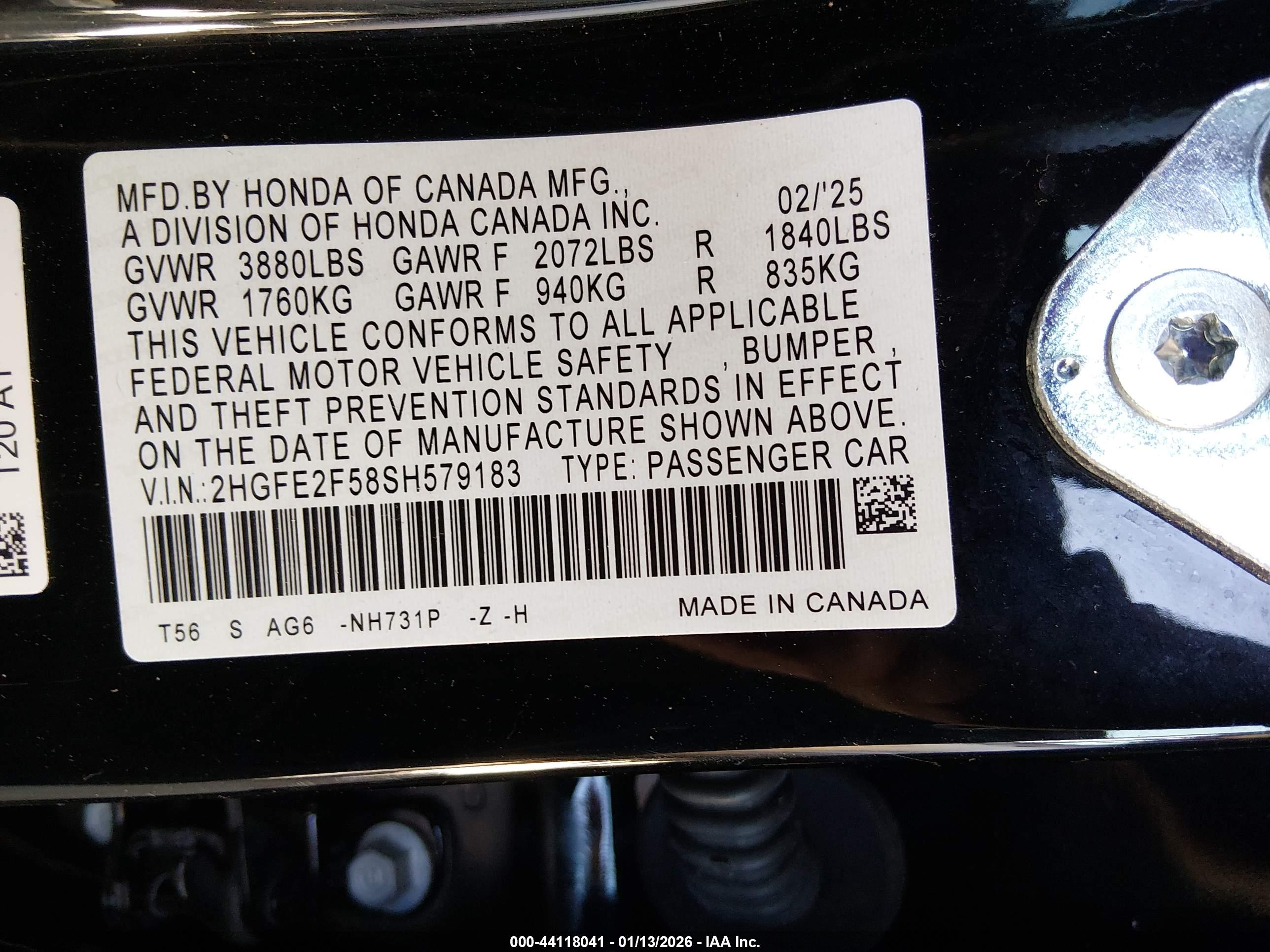 HONDA CIVIC image 9