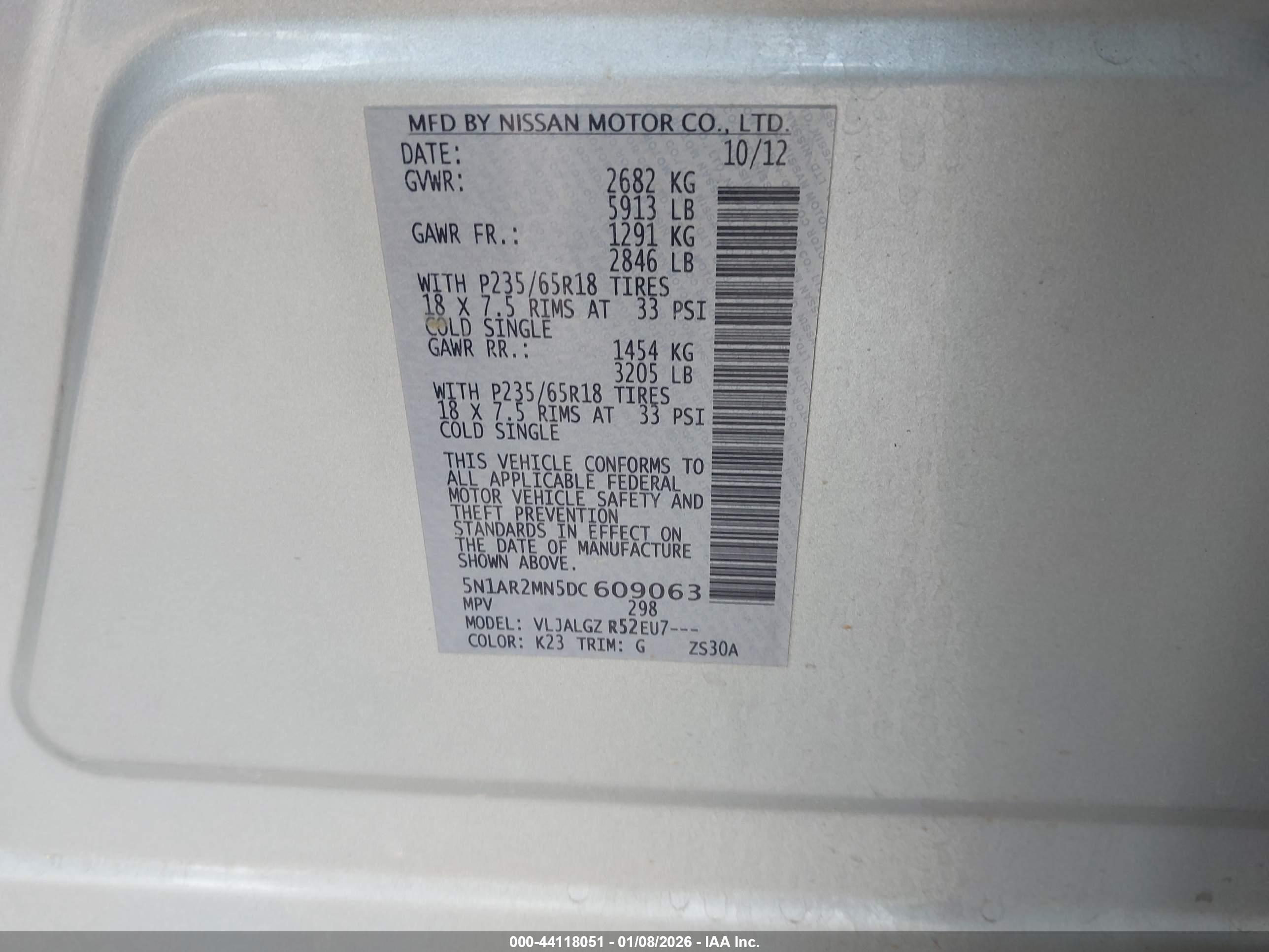 NISSAN PATHFINDER image 9