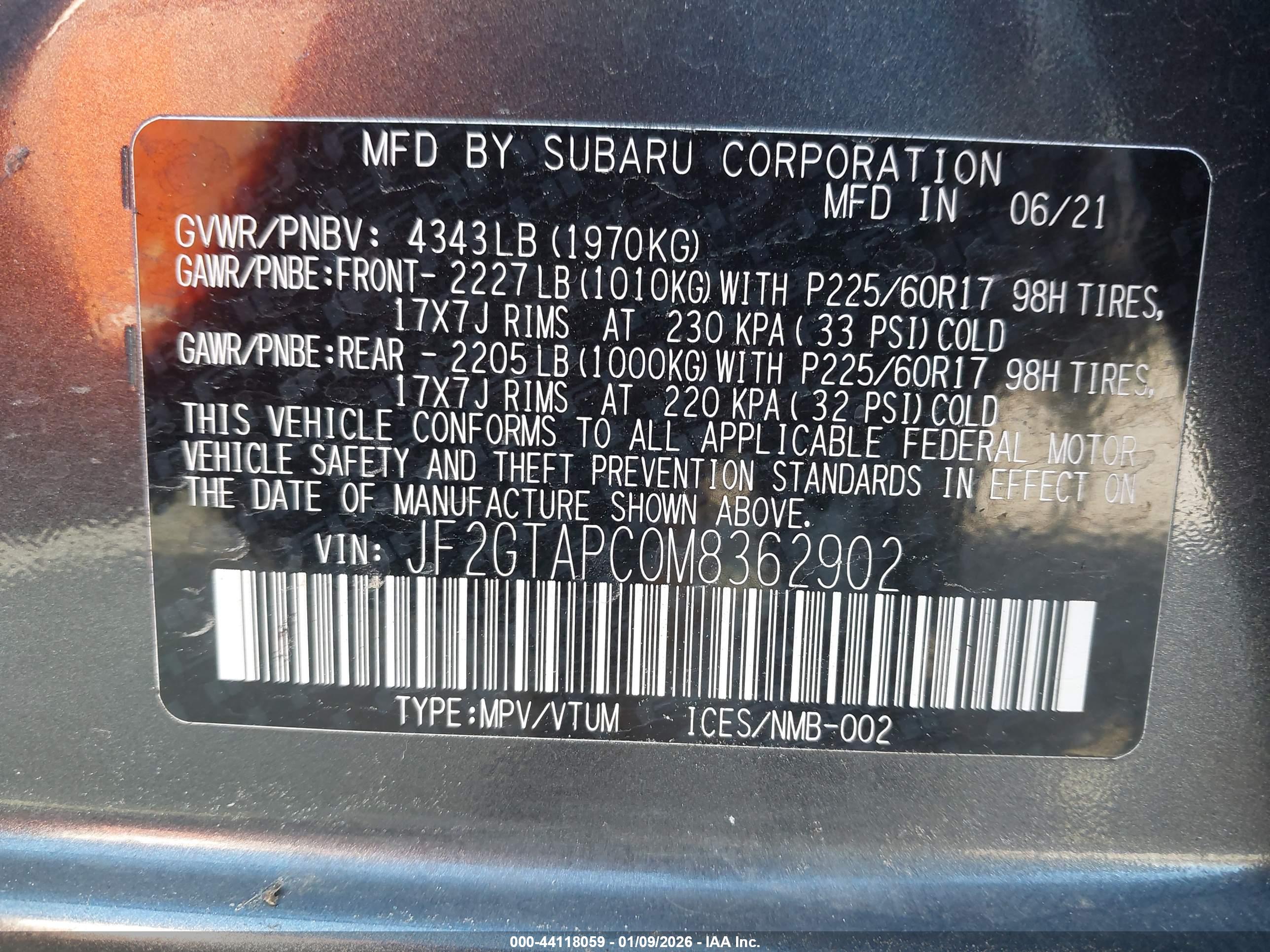 SUBARU CROSSTREK image 9