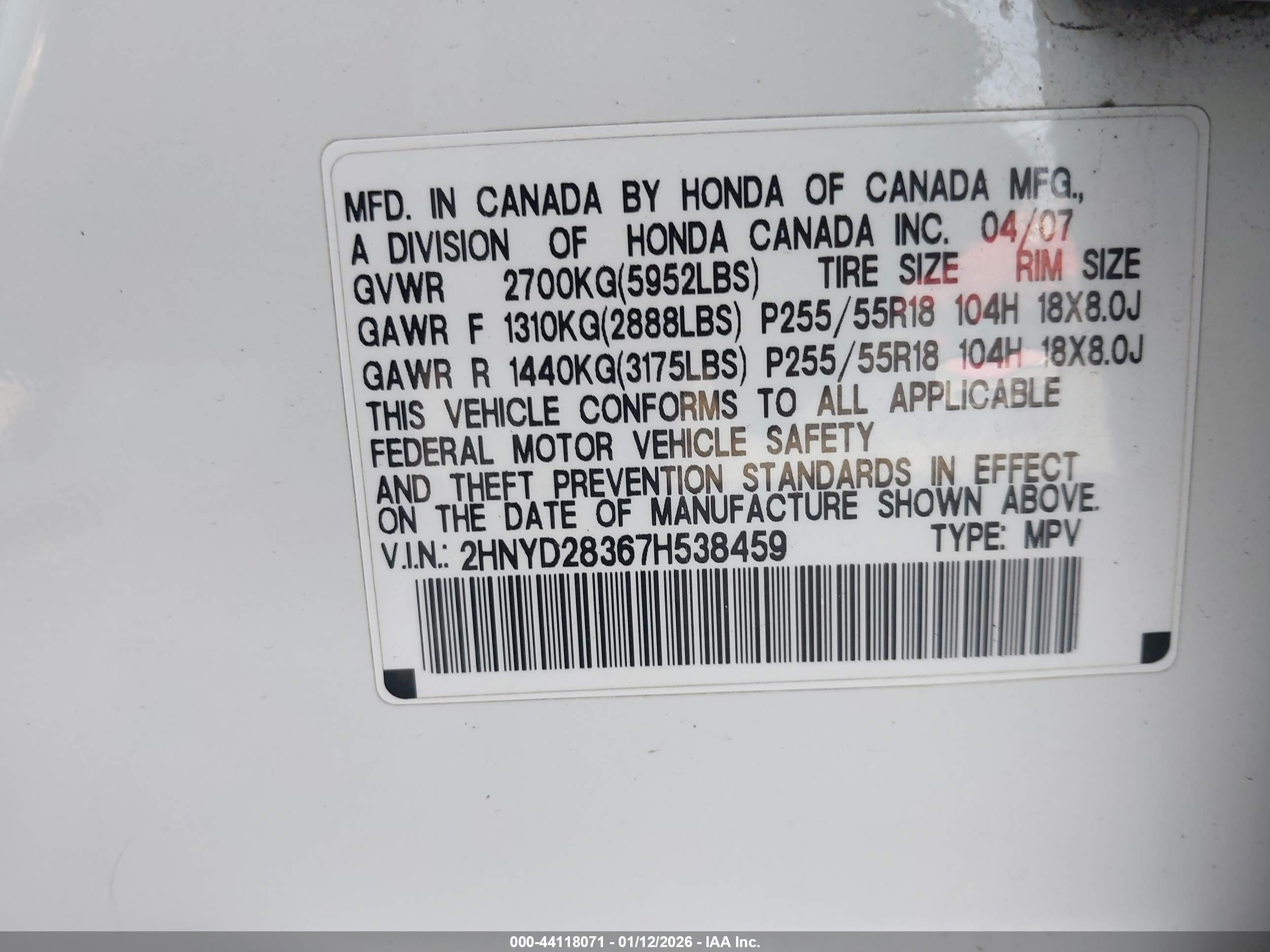ACURA MDX image 9