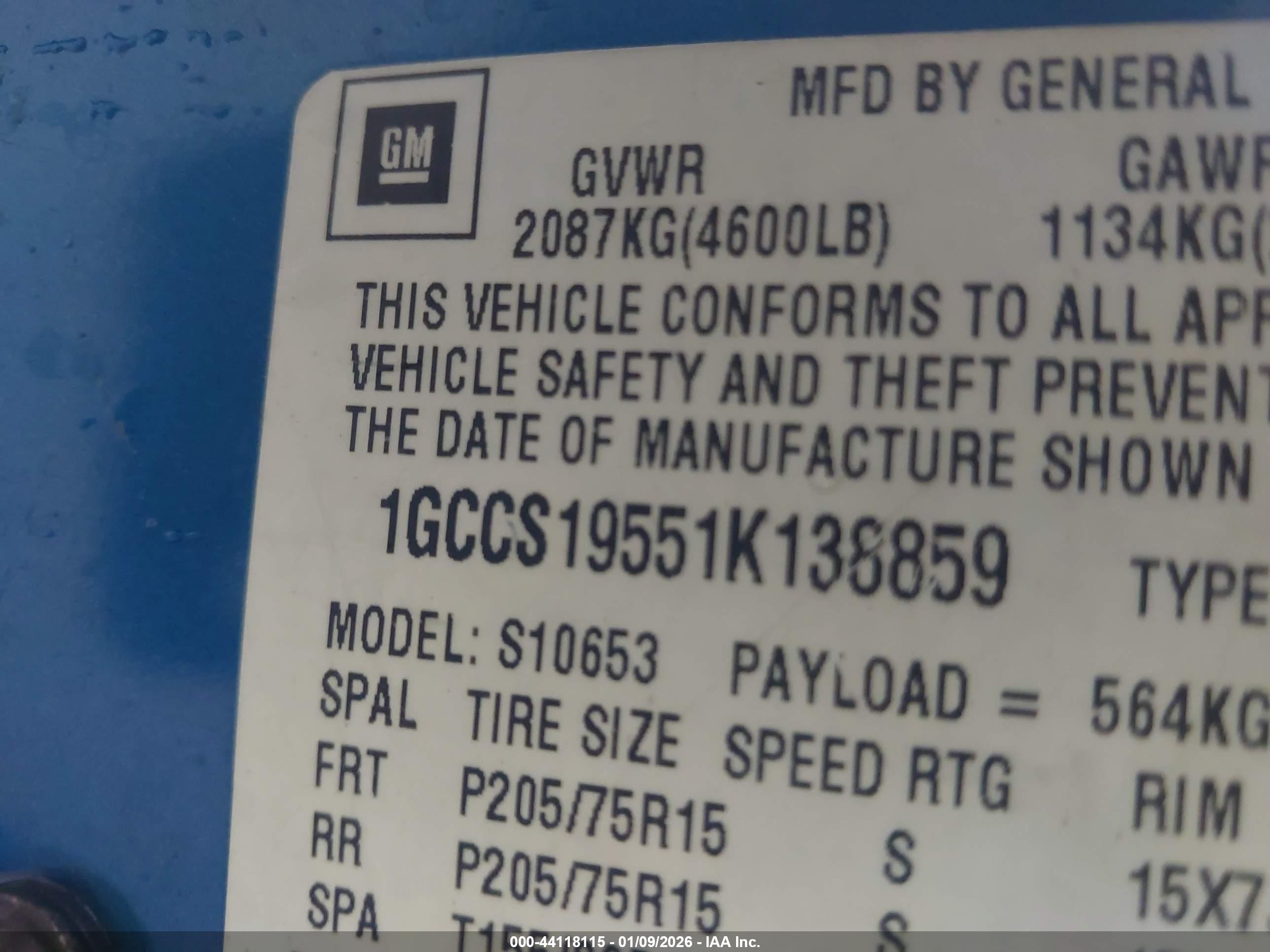 CHEVROLET S-10 image 9