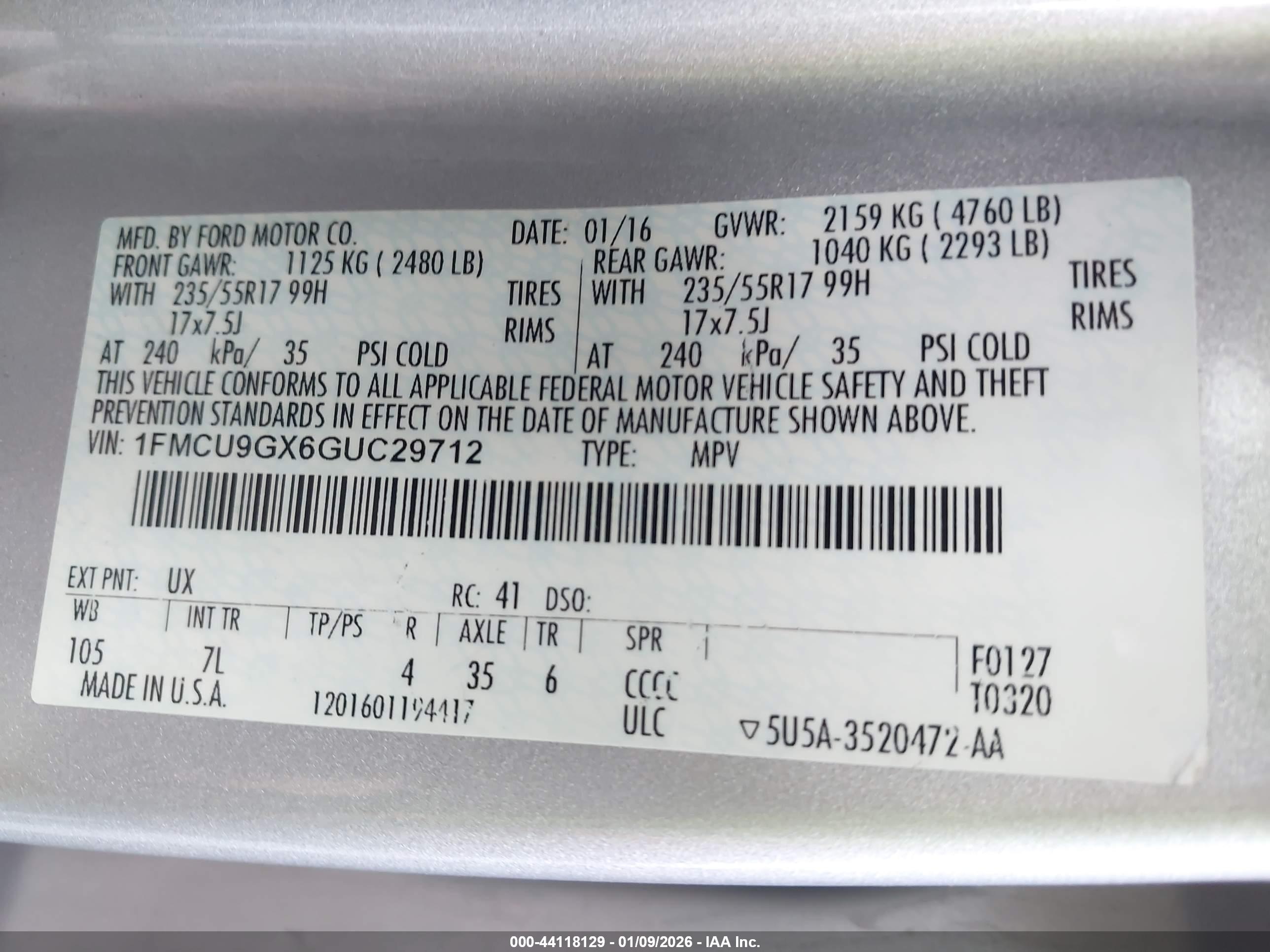 FORD ESCAPE image 9