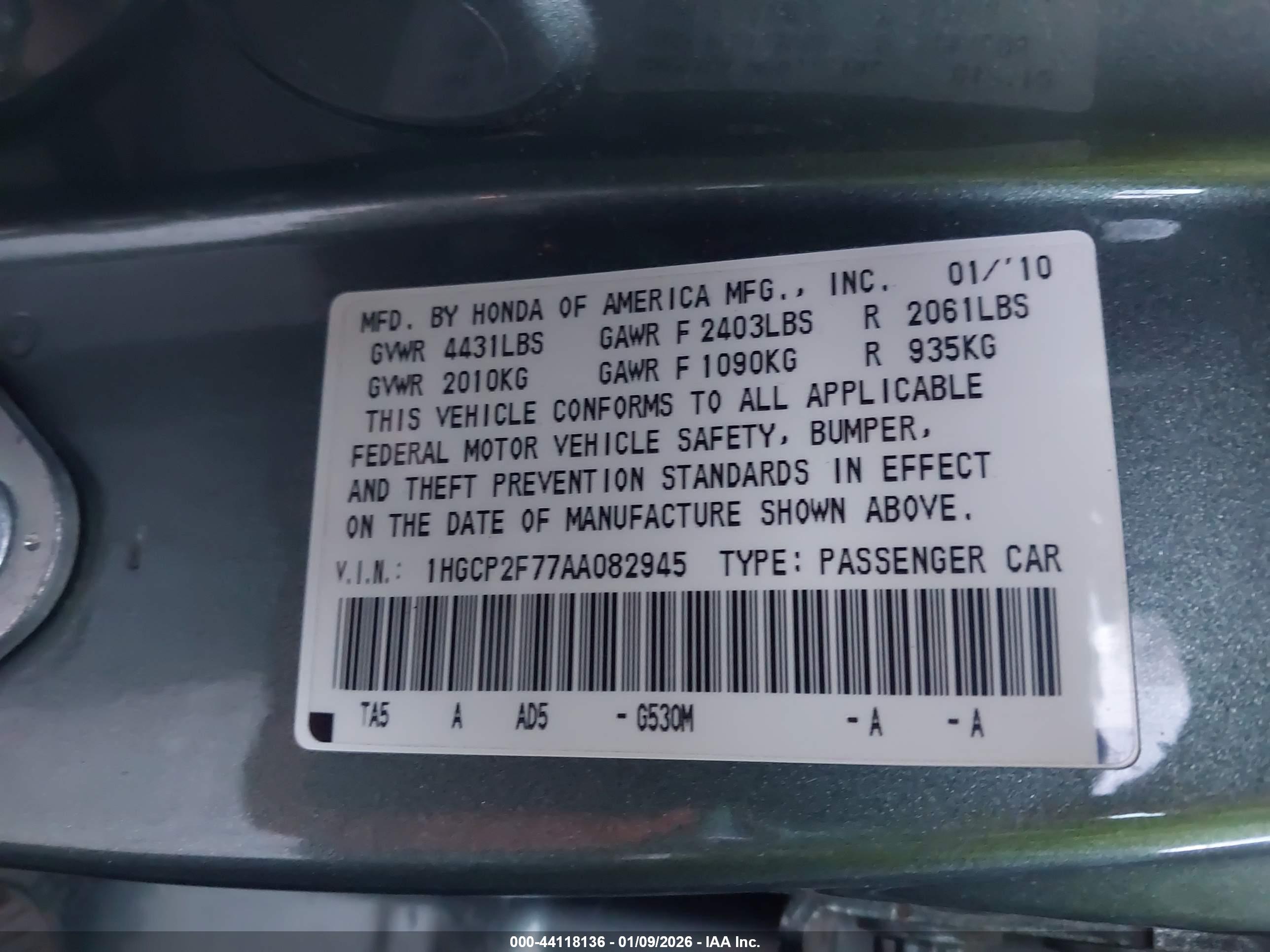 HONDA ACCORD image 9